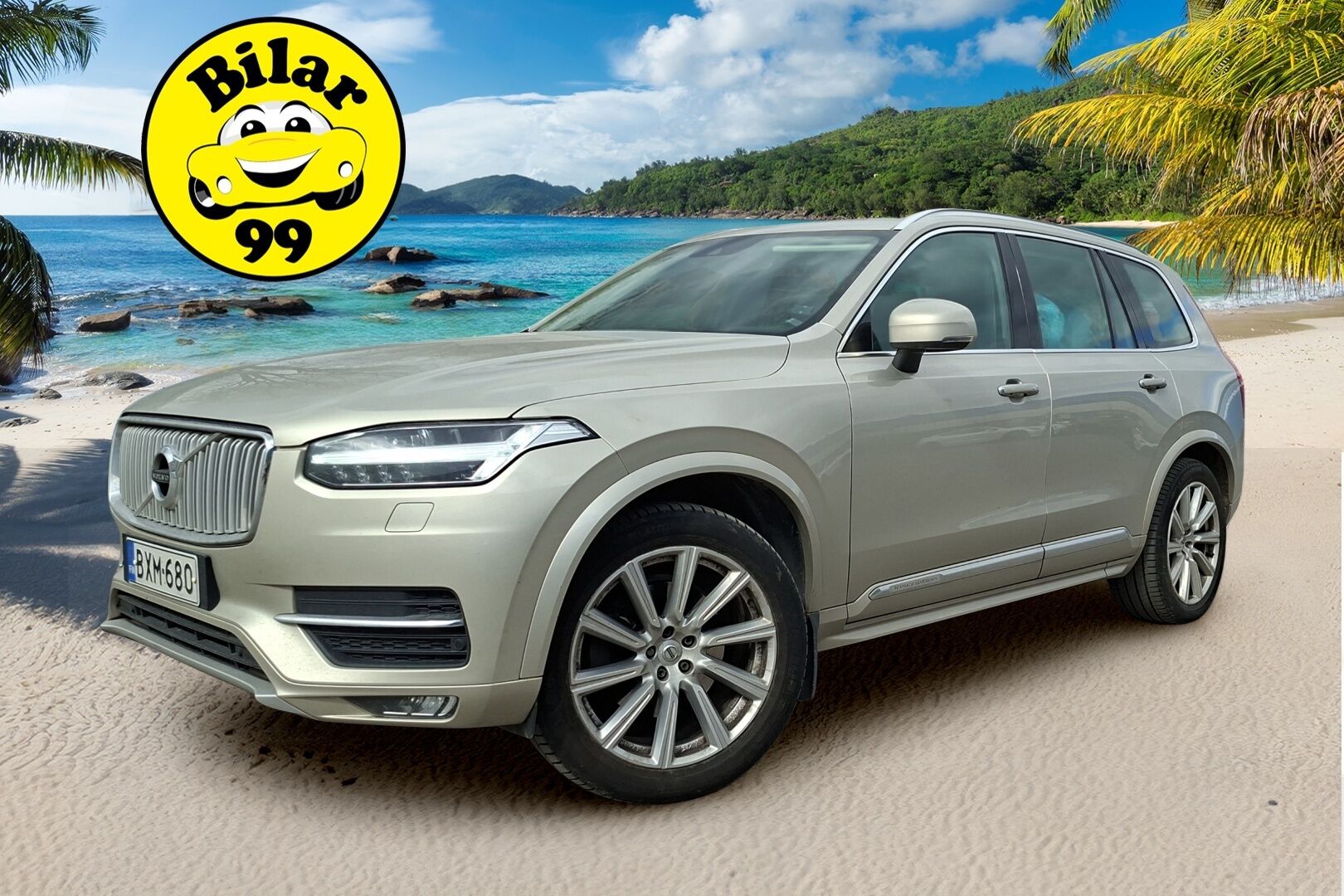 Volvo XC90 2019 D5 AWD Inscription aut * 7-P / Kamera / PilotAssist / Webasto / Muistipenkit / Vetokoukku / Nahkasisusta / Navi * - 2,99 % KORKOTARJOUS TÄHÄN AUTOON - * Jakohihna juuri vaihdettu / Suomi-auto / 2x Vanteet & Renkaat *