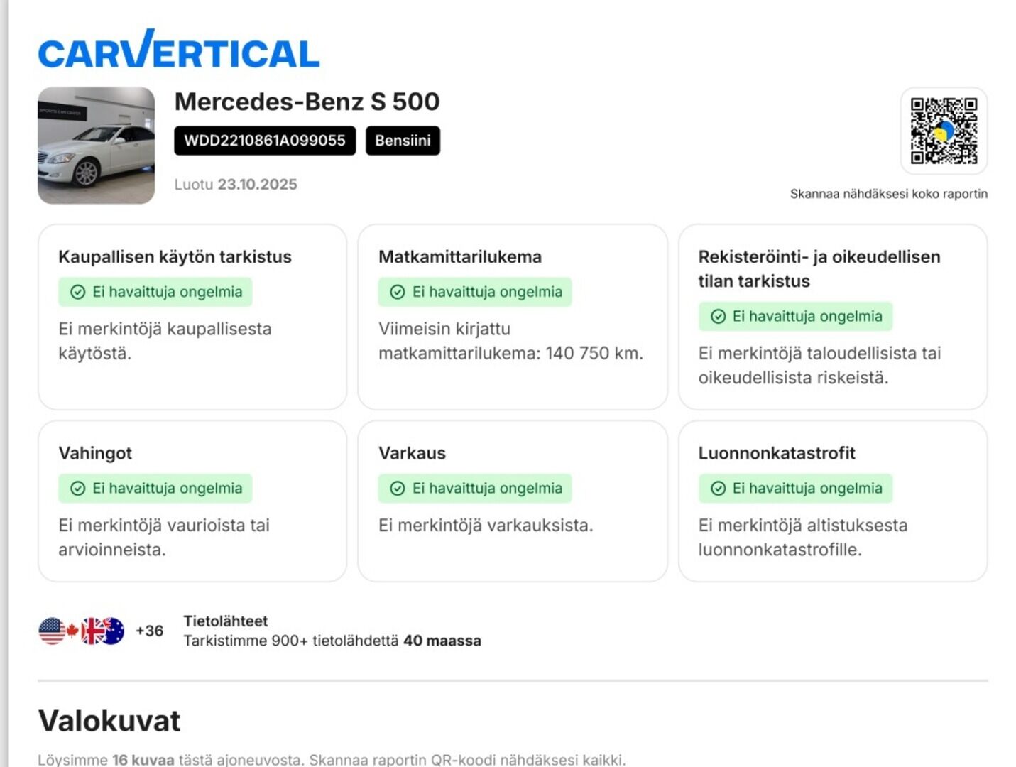 Mercedes-Benz S 2007 550 4MATIC Sedan YritysOutlet - Myydään vain yrityksille - Tämä auto myydään YritysOutlet -valikoimasta vain yritykselle