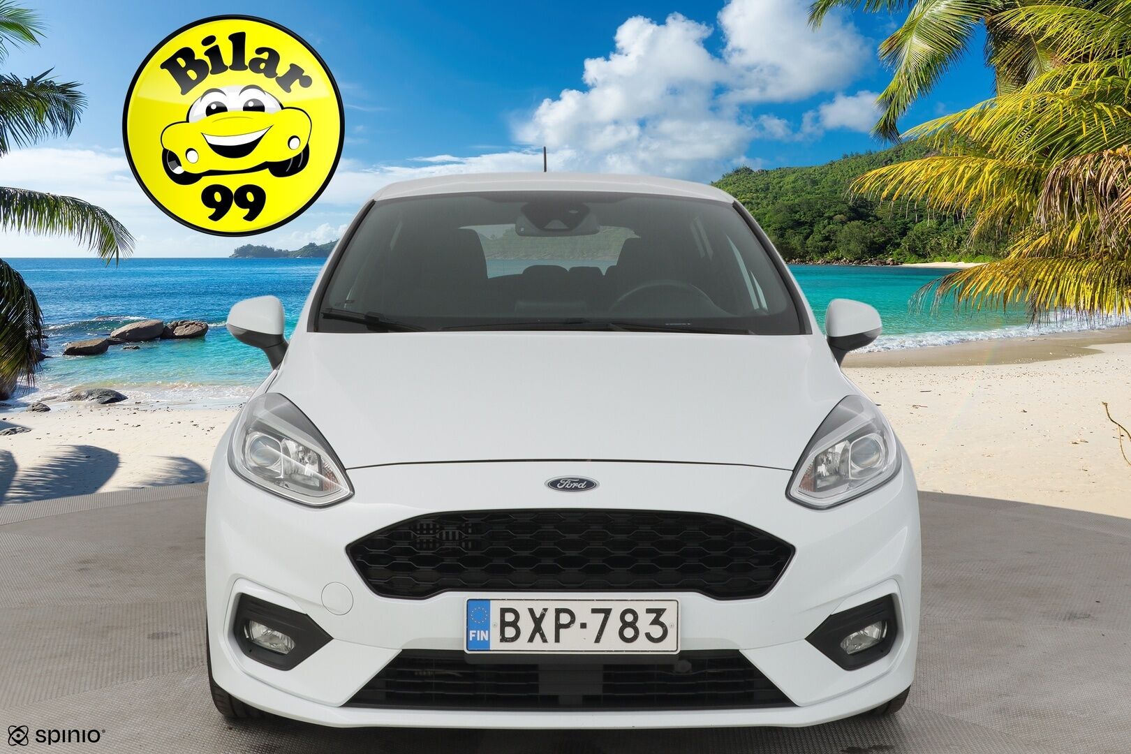 Ford Fiesta 2019 1,0 EcoBoost 100hv A6 ST-Line 5-ovinen**Tutka / Vakkari / Lohko / Lämmitettävä ratti** - Kahdet renkaat vanteineen / Jakopää tehty 02/25 