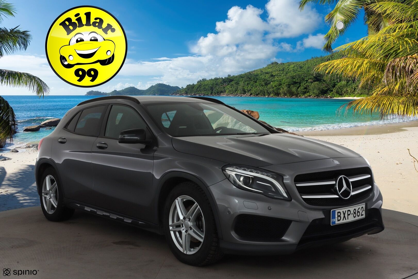 Mercedes-Benz GLA 2017 200 d 4Matic A AMG Line * Vakkari / Webasto / Bi-Xenon / P.tutkat / Sporttipenkit / Navi * - Kahdet renkaat aluvanteilla - HULLUT AVAJAISHULINAT KORKOTARJOUS 3,29 %