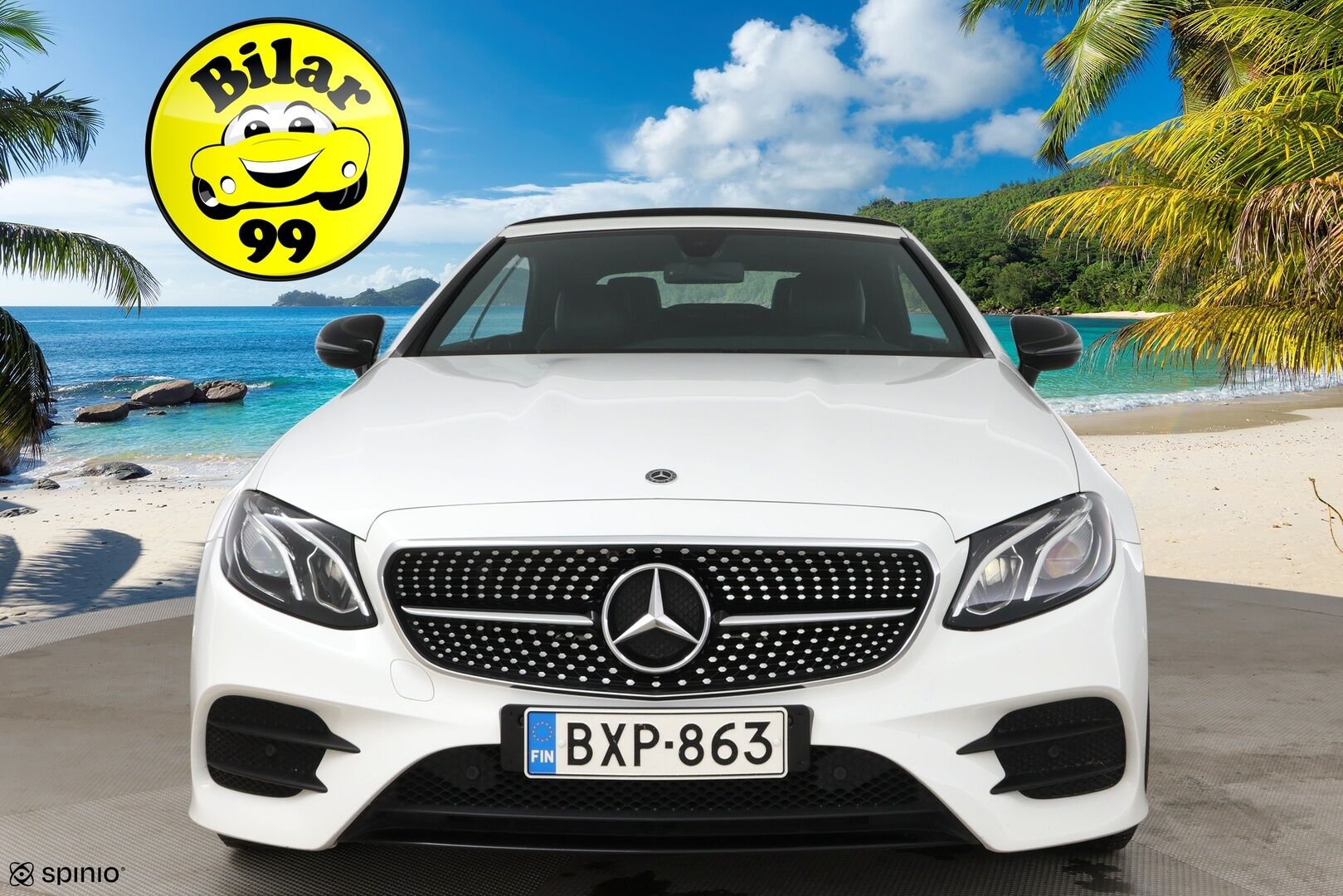 Mercedes-Benz E 2018 200 A Cabriolet Business AMG / Lämpökatto / Niskanlämmittimet / Nahat / Vakkari / BLIS / Ambientet / - Upea kokonaisuus! / 2x vanteet&renkaat / Hyvä huoltohistoria / Navi / Harvinaisuus!