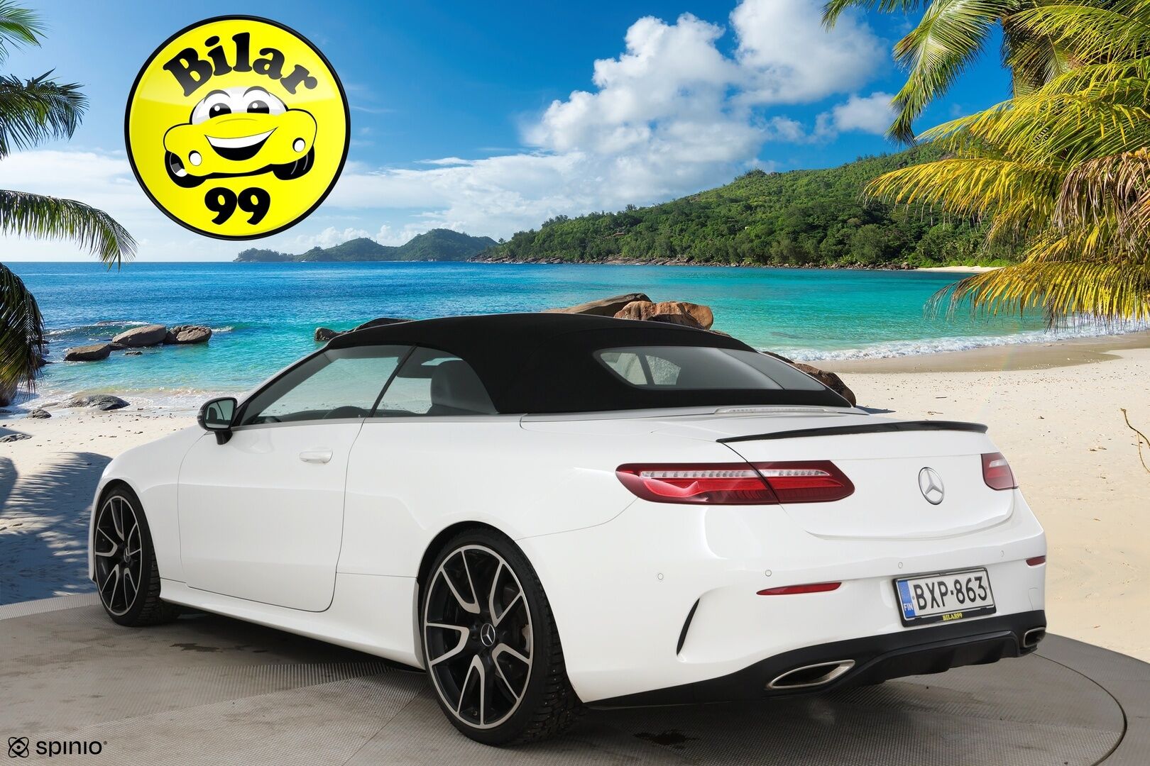 Mercedes-Benz E 2018 200 A Cabriolet Business AMG / Lämpökatto / Niskanlämmittimet / Nahat / Vakkari / BLIS / Ambientet / - Upea kokonaisuus! / 2x vanteet&renkaat / Hyvä huoltohistoria / Navi / Harvinaisuus!