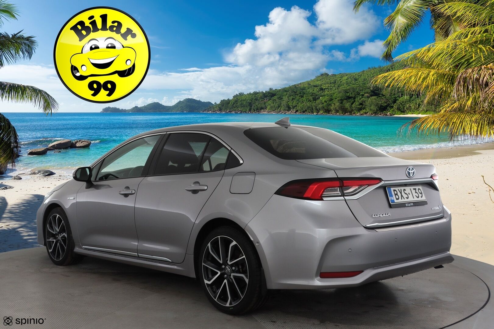 Toyota Corolla 2019 Sedan 1,8 Hybrid Premium * ACC / HUD / P.kamera / LED / Navi / Puolinahat / KeylessGo / Lohkolämmitin * - Suomi-auto / Kahdet renkaat aluvanteilla / Merkkihuollettu - Osta nyt, maksa vasta ensi vuonna