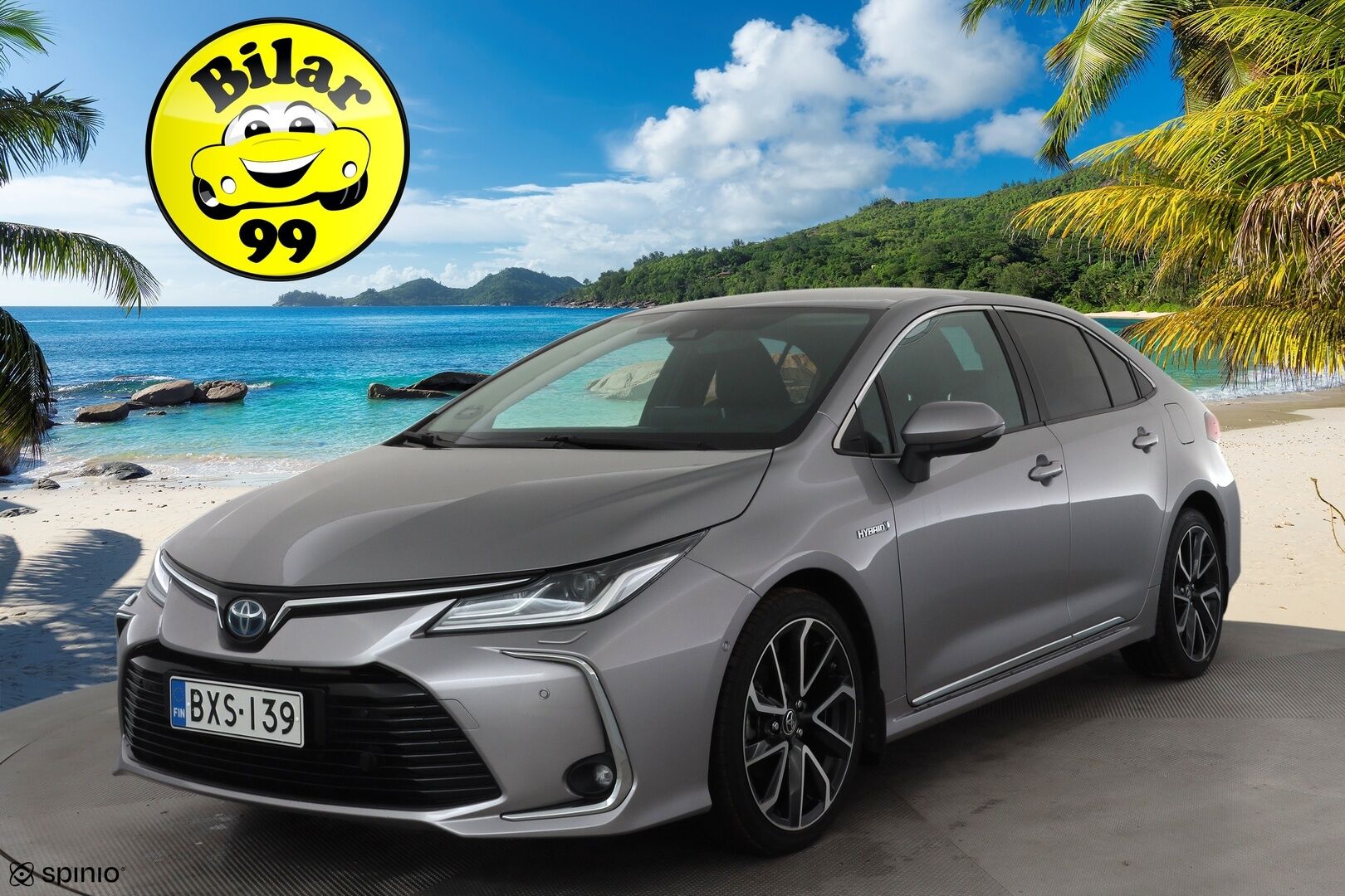 Toyota Corolla 2019 Sedan 1,8 Hybrid Premium * ACC / HUD / P.kamera / LED / Navi / Puolinahat / KeylessGo / Lohkolämmitin * - Suomi-auto / Kahdet renkaat aluvanteilla / Merkkihuollettu - Osta nyt, maksa vasta ensi vuonna