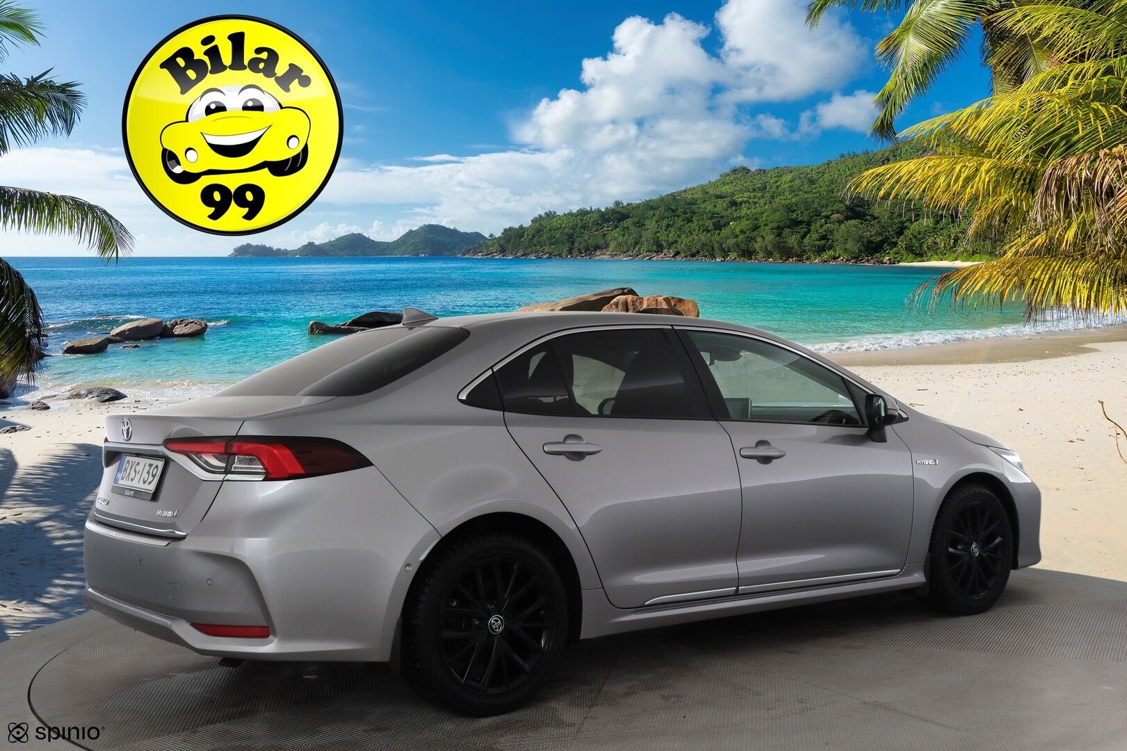 Toyota Corolla 2019 Sedan 1,8 Hybrid Premium * ACC / HUD / P.kamera / LED / Navi / Puolinahat / KeylessGo / Lohkolämmitin * - Suomi-auto / Kahdet renkaat aluvanteilla / Merkkihuollettu - Osta nyt, maksa vasta ensi vuonna