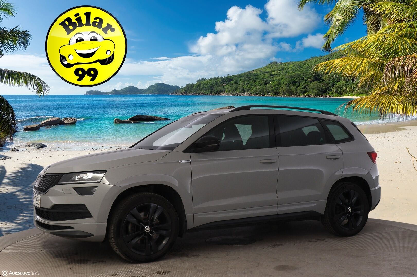 Skoda Karoq 2019 2,0 TSI 4x4 SportLine DSG Autom. **Webasto / ACC / BLIS / Kamera / Koukku / S-Luukku / Sporttipenkit** - Puskurin alle taittuva koukku / SmartLink / Suomiauto