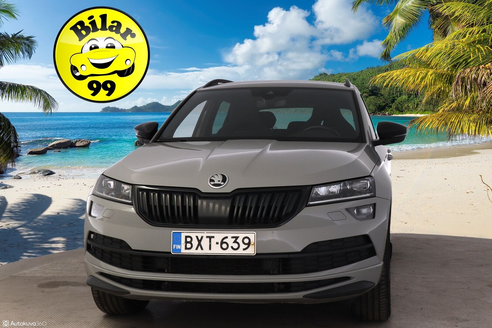 Skoda Karoq 2019 2,0 TSI 4x4 SportLine DSG Autom. **Webasto / ACC / BLIS / Kamera / Koukku / S-Luukku / Sporttipenkit** - Puskurin alle taittuva koukku / SmartLink / Suomiauto