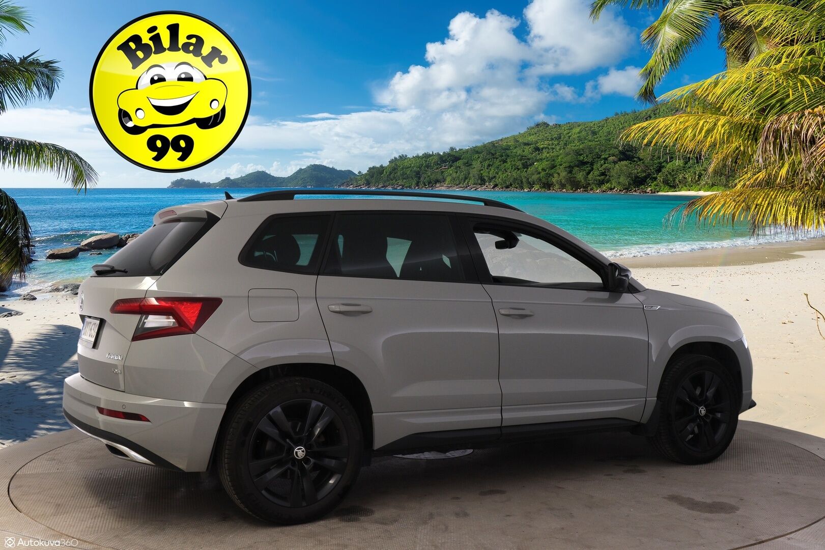 Skoda Karoq 2019 2,0 TSI 4x4 SportLine DSG Autom. **Webasto / ACC / BLIS / Kamera / Koukku / S-Luukku / Sporttipenkit** - Puskurin alle taittuva koukku / SmartLink / Suomiauto