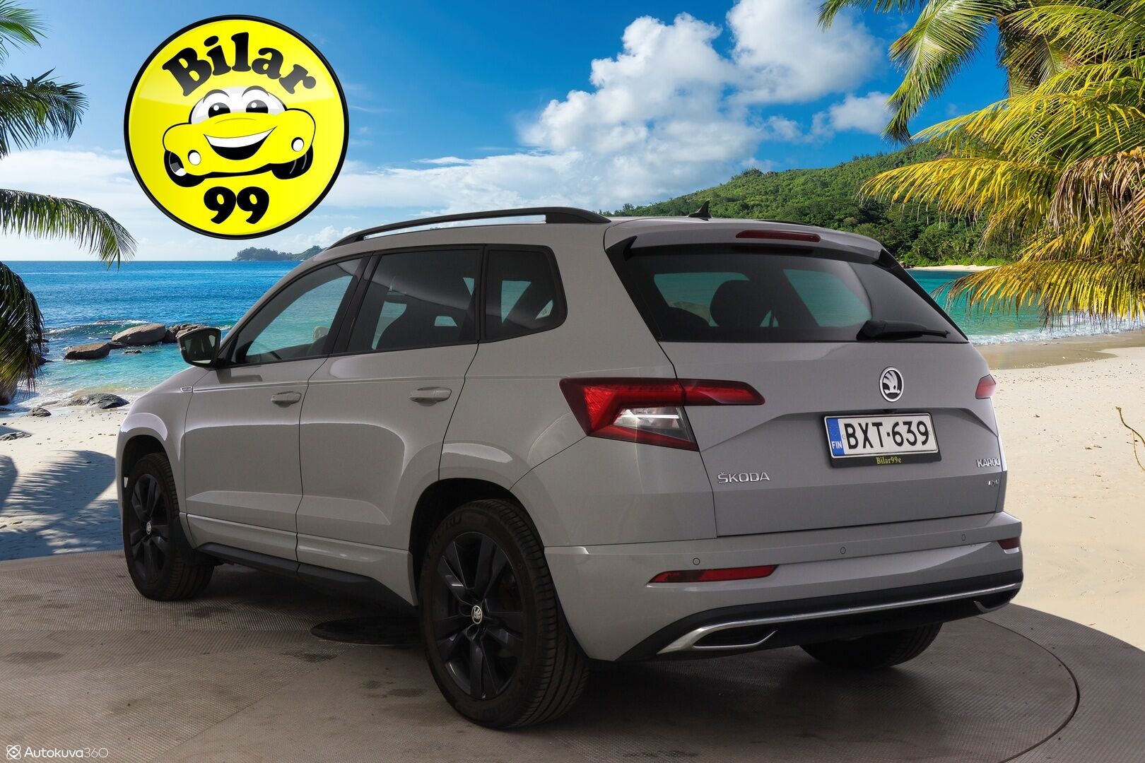 Skoda Karoq 2019 2,0 TSI 4x4 SportLine DSG Autom. **Webasto / ACC / BLIS / Kamera / Koukku / S-Luukku / Sporttipenkit** - Puskurin alle taittuva koukku / SmartLink / Suomiauto