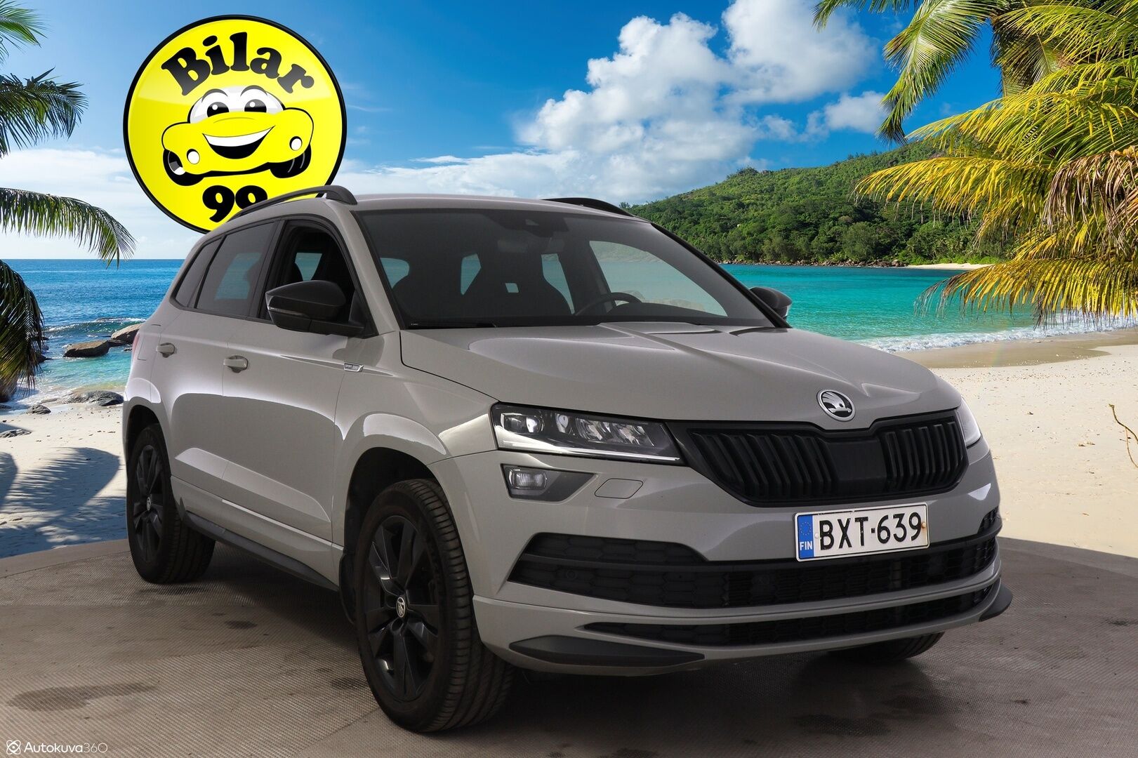 Skoda Karoq 2019 2,0 TSI 4x4 SportLine DSG Autom. **Webasto / ACC / BLIS / Kamera / Koukku / S-Luukku / Sporttipenkit** - Puskurin alle taittuva koukku / SmartLink / Suomiauto