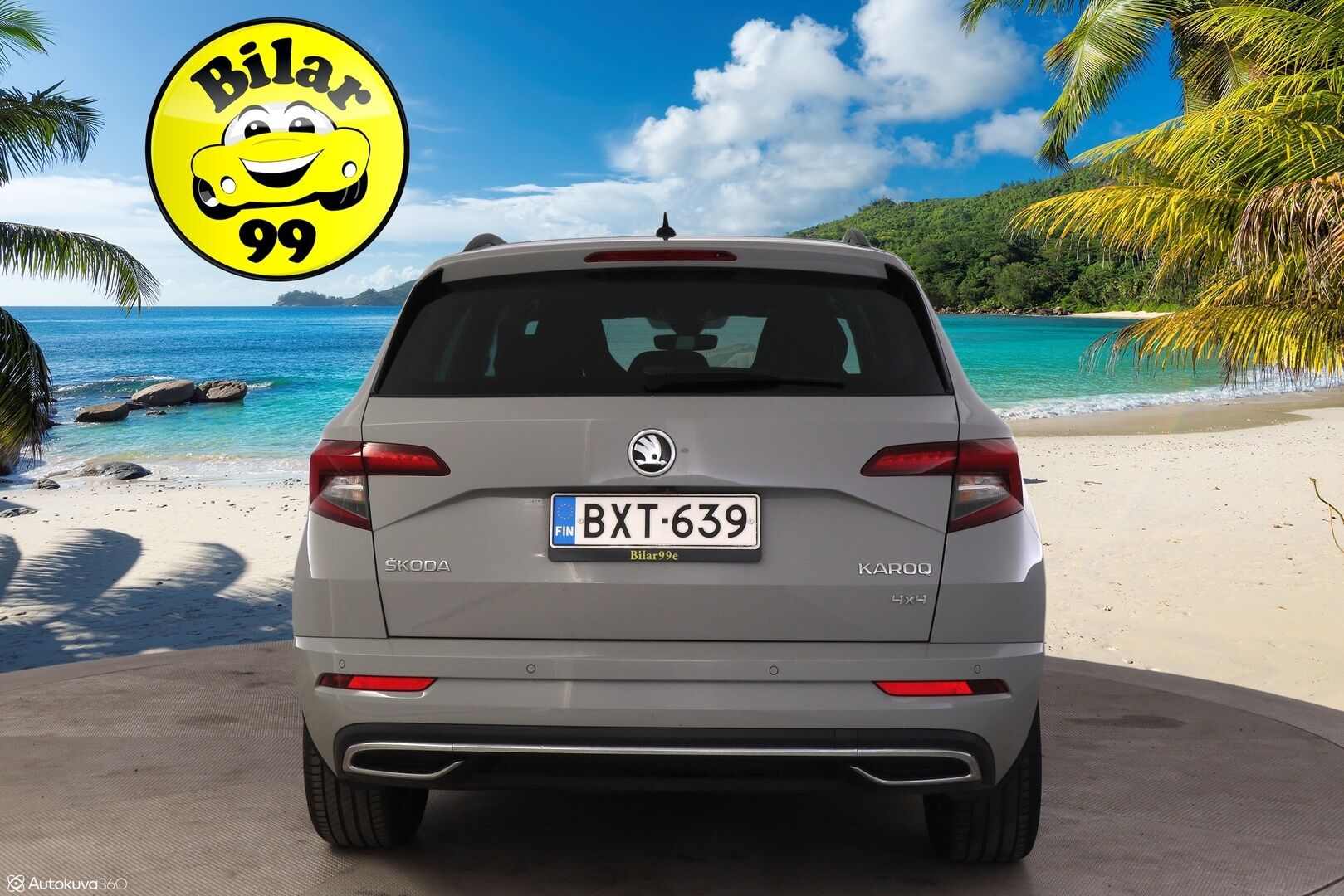 Skoda Karoq 2019 2,0 TSI 4x4 SportLine DSG Autom. **Webasto / ACC / BLIS / Kamera / Koukku / S-Luukku / Sporttipenkit** - Puskurin alle taittuva koukku / SmartLink / Suomiauto