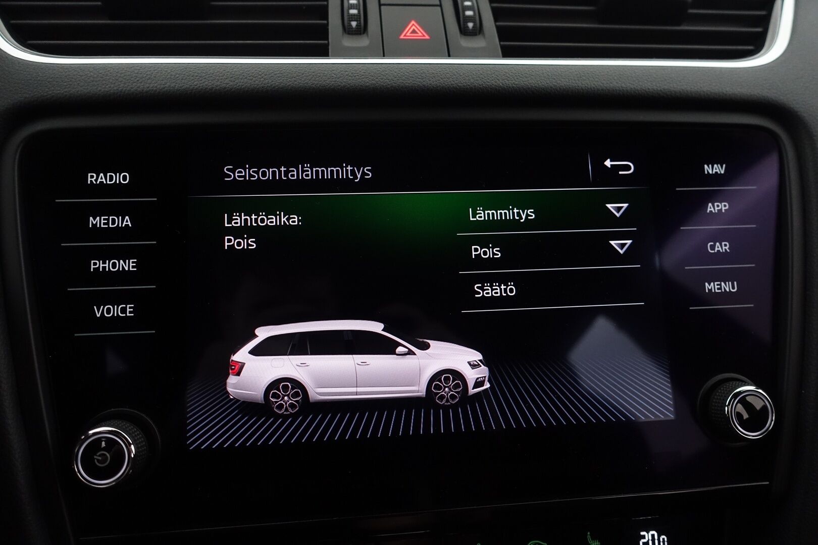 Skoda Octavia 2019 Combi 2,0 TSI RS BusinessLine DSG Autom. -  ACC | Webasto | Canton | Digimittaristo | P.Kamera | Keyless | Navi | Lämm. Ratti & Tuulilasi | SmartLink | LED | BLIS | Suomi-auto | 2X Renkaat & Vanteet |
