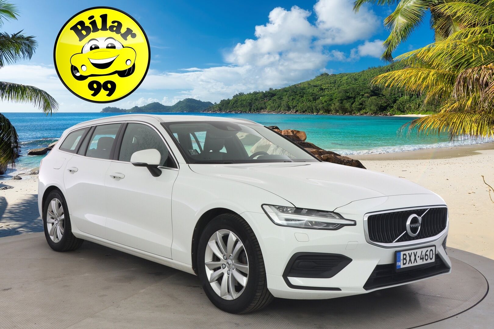 Volvo V60 2019 D3 AWD Business aut ** Suomi-auto / Webasto / P.tutkat / Vakkari / Koukku / APP-Connect ** - Alv-vähennyskelpoinen / Hyvin pidetty / Särmä historia!