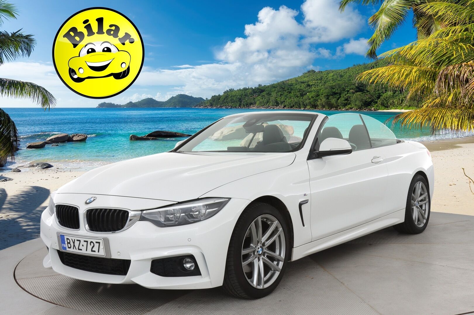 BMW 420 2018 F33 Cabriolet 420d A Business M Sport - | Hud | Nahkapenkit muistilla | Hifit | Prof. Navi | Niskan lämmittimet | 2x renkaat aluilla |