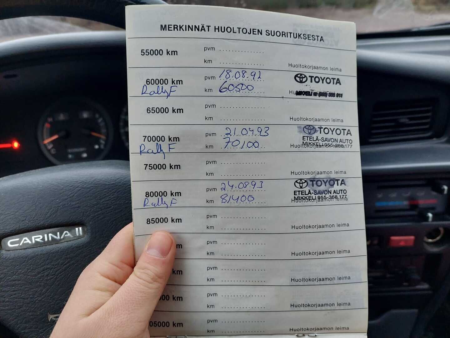 Toyota Carina 1990 1.6 XL - YritysOutlet - Myydään vain yrityksille