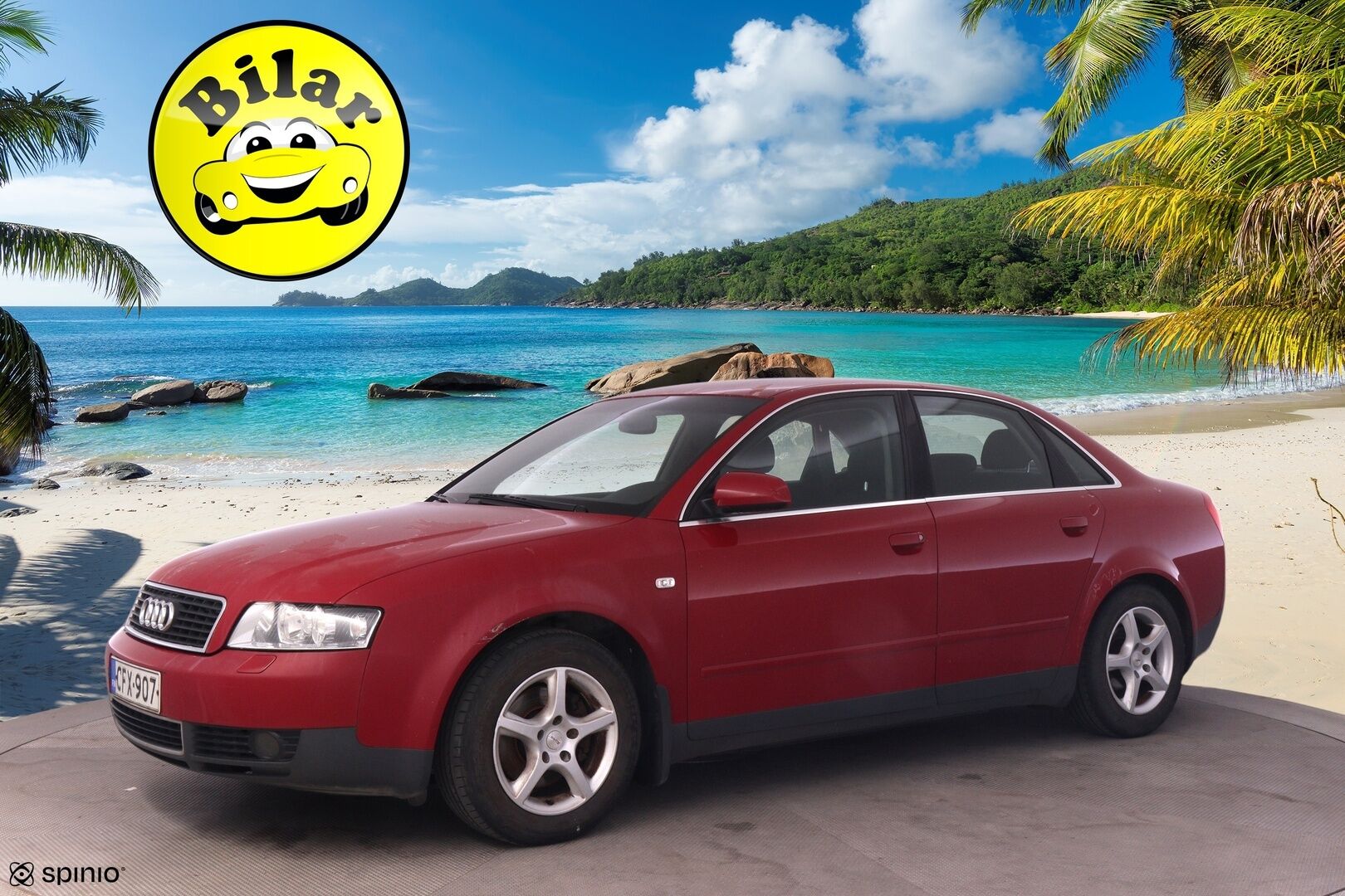 Audi A4 2003 1.8  Sedan- Myydään Huutokaupat.com - | Suomi-auto | Leimaa jälellä! | 2x renkaat ja vanteet |  Katso video huutoilmoituksesta!