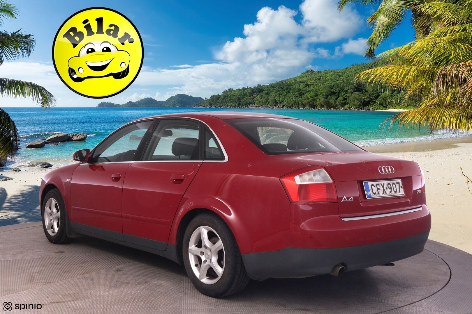 Audi A4 2003 1.8  Sedan- Myydään Huutokaupat.com - | Suomi-auto | Leimaa jälellä! | 2x renkaat ja vanteet |  Katso video huutoilmoituksesta!