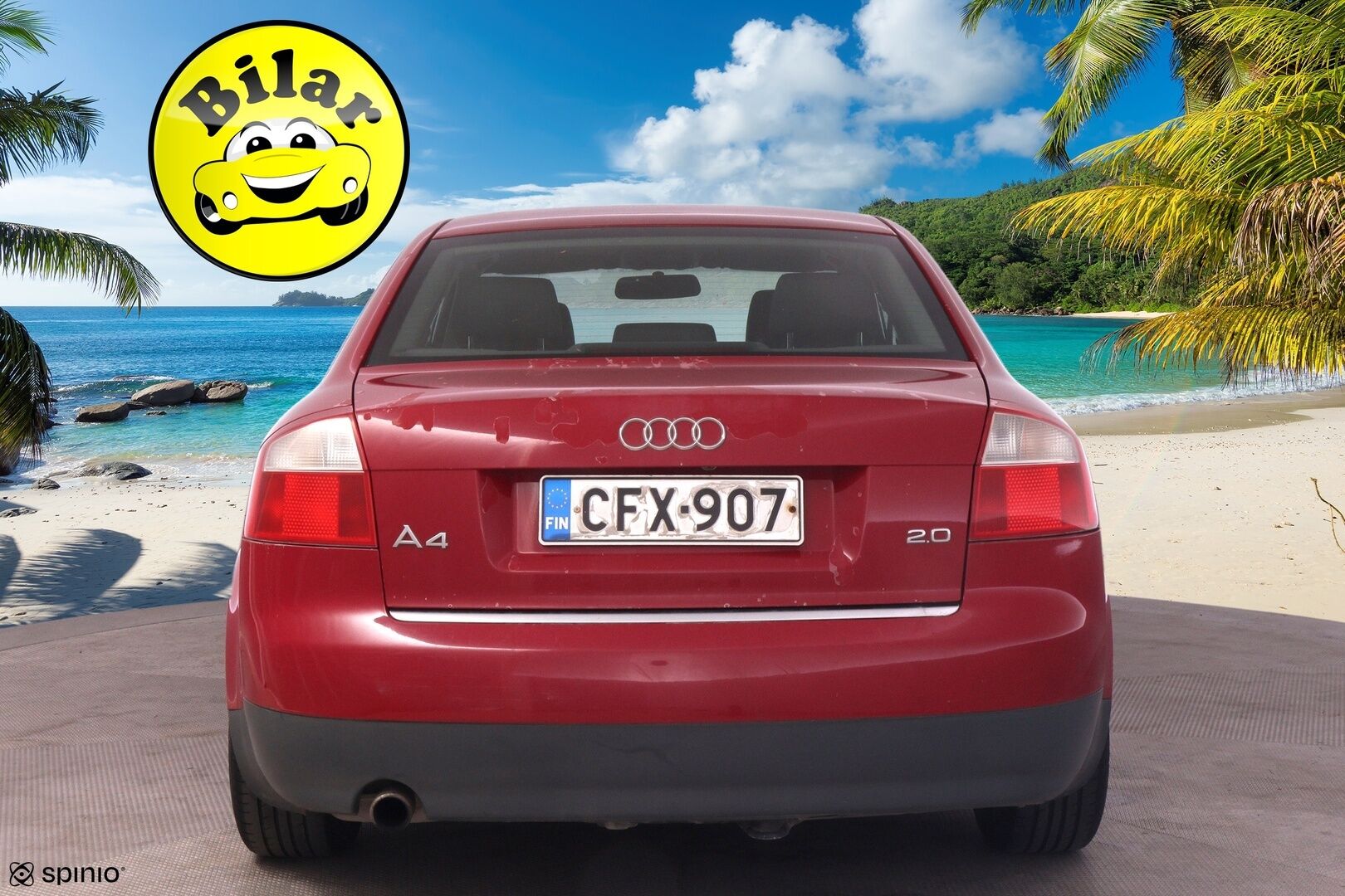Audi A4 2003 1.8  Sedan- Myydään Huutokaupat.com - | Suomi-auto | Leimaa jälellä! | 2x renkaat ja vanteet |  Katso video huutoilmoituksesta!