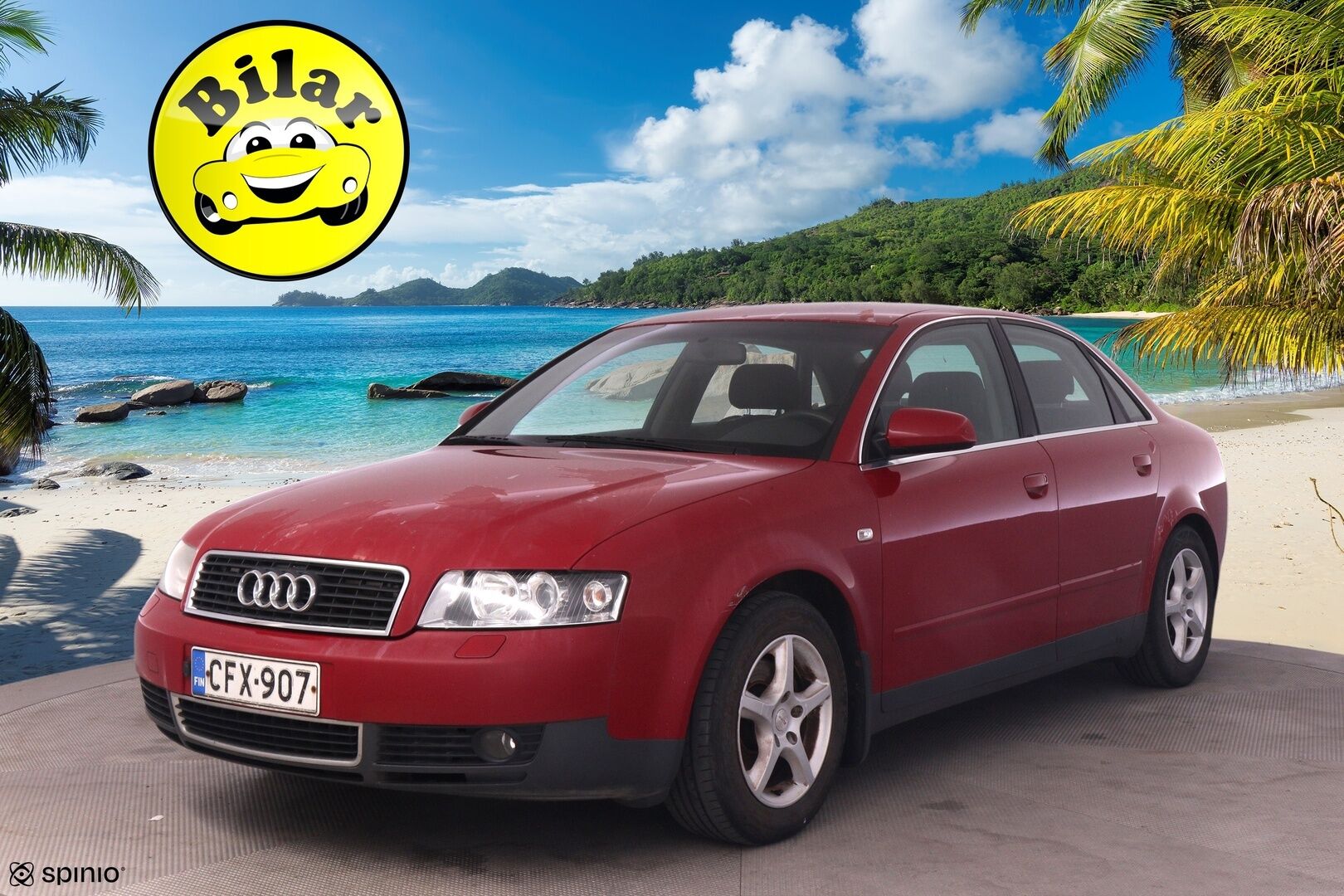 Audi A4 2003 1.8  Sedan- Myydään Huutokaupat.com - | Suomi-auto | Leimaa jälellä! | 2x renkaat ja vanteet |  Katso video huutoilmoituksesta!