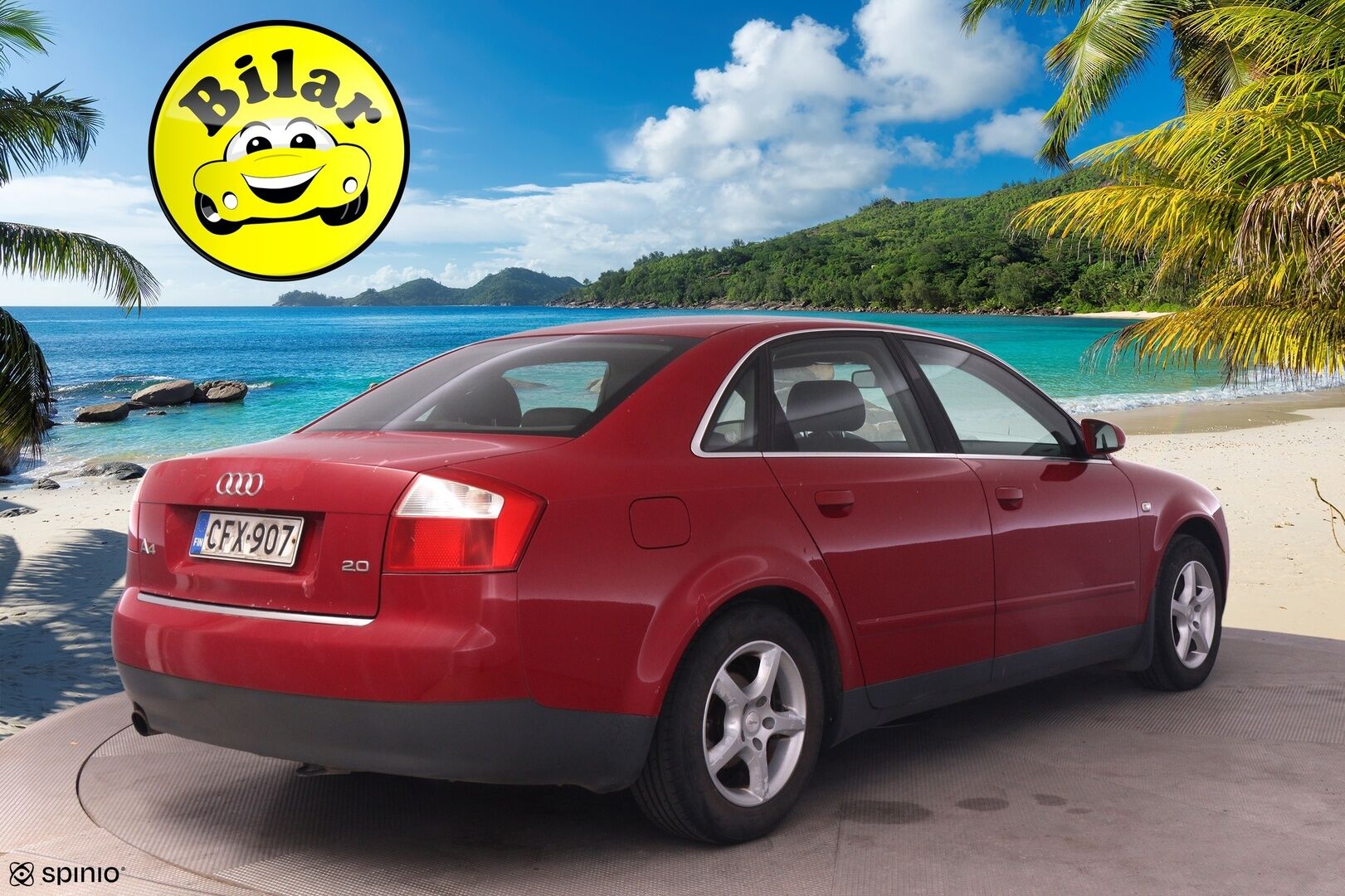 Audi A4 2003 1.8  Sedan- Myydään Huutokaupat.com - | Suomi-auto | Leimaa jälellä! | 2x renkaat ja vanteet |  Katso video huutoilmoituksesta!