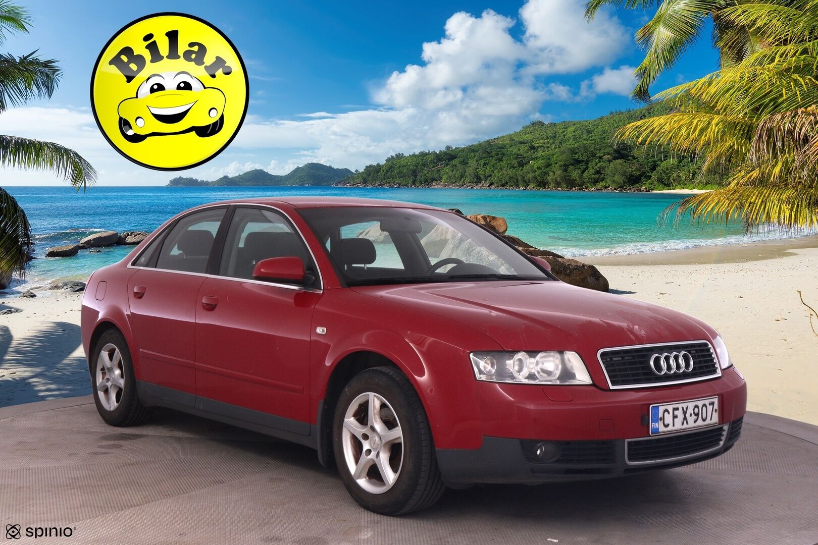 Audi A4 2003 1.8  Sedan- Myydään Huutokaupat.com - | Suomi-auto | Leimaa jälellä! | 2x renkaat ja vanteet |  Katso video huutoilmoituksesta!