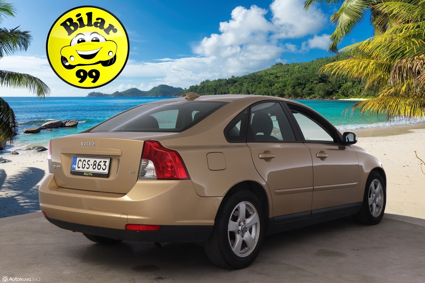 Volvo S40 2008 4D S40 SEDAN 2.4 AUT. ** Vakkari / Suomiauto / Lohko / Autoilmastointi / Kahdet renkaat ** - Merkkihuollettu / Pirteä Suomiauto!