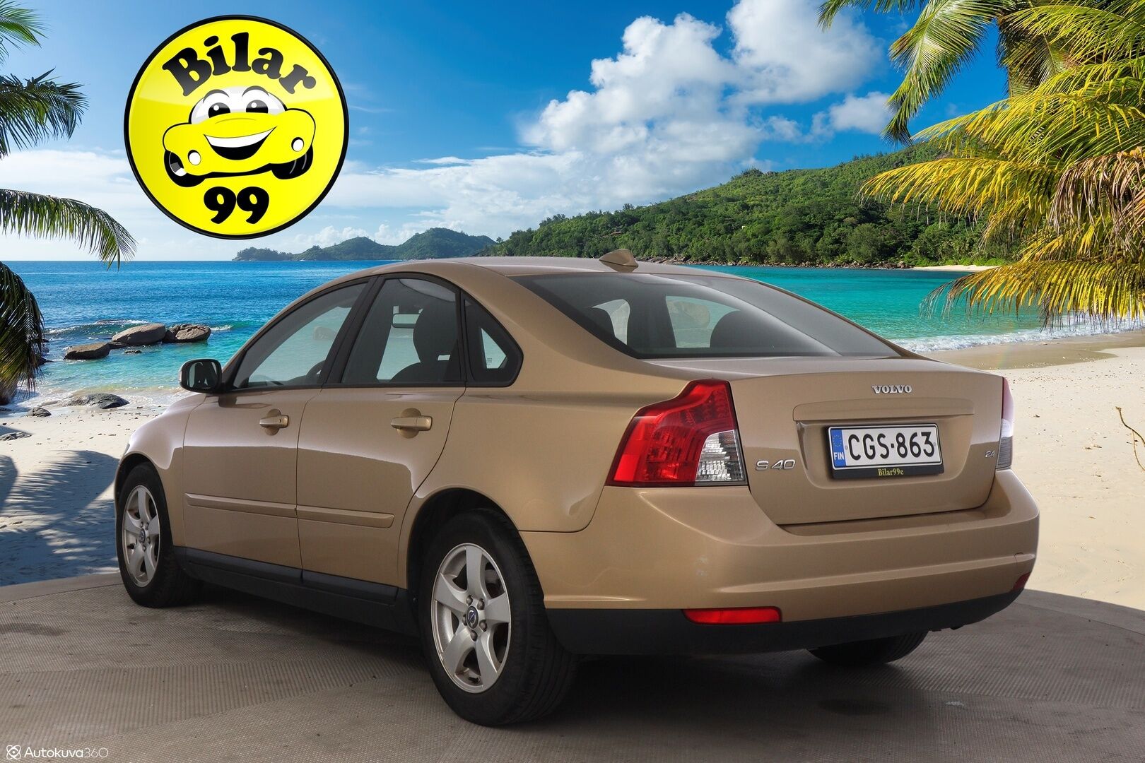 Volvo S40 2008 4D S40 SEDAN 2.4 AUT. ** Vakkari / Suomiauto / Lohko / Autoilmastointi / Kahdet renkaat ** - Merkkihuollettu / Pirteä Suomiauto!