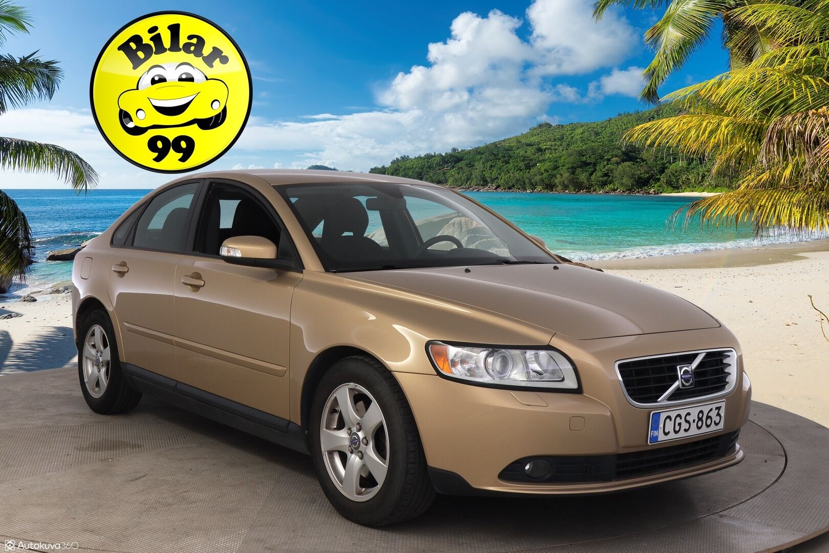Volvo S40 2008 4D S40 SEDAN 2.4 AUT. ** Vakkari / Suomiauto / Lohko / Autoilmastointi / Kahdet renkaat ** - Merkkihuollettu / Pirteä Suomiauto!