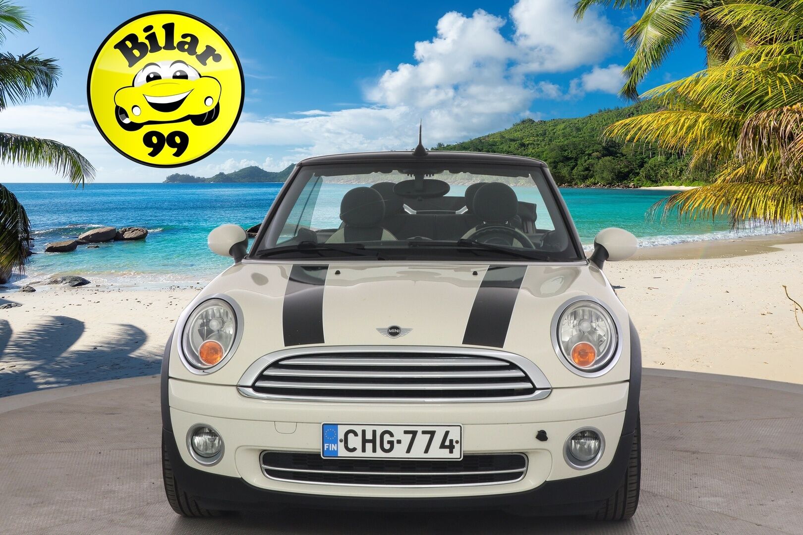 MINI Cooper 2009 R57 Cabriolet *YritysOutlet - Myydään vain yrityksille* - Suomi-auto / Lohkolämmitin / Vakkari / Sähköisesti avattava katto / 2x Minin omat alumiinivanteet huippurenkailla / Ilmastointi / Huoltokirja!