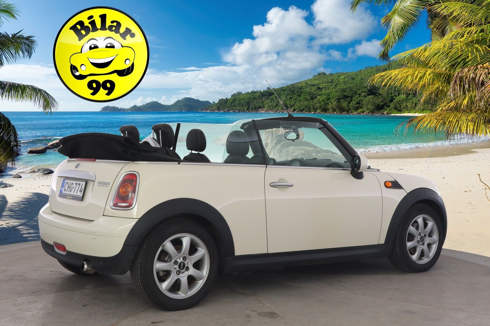 MINI Cooper 2009 R57 Cabriolet *YritysOutlet - Myydään vain yrityksille* - Suomi-auto / Lohkolämmitin / Vakkari / Sähköisesti avattava katto / 2x Minin omat alumiinivanteet huippurenkailla / Ilmastointi / Huoltokirja!