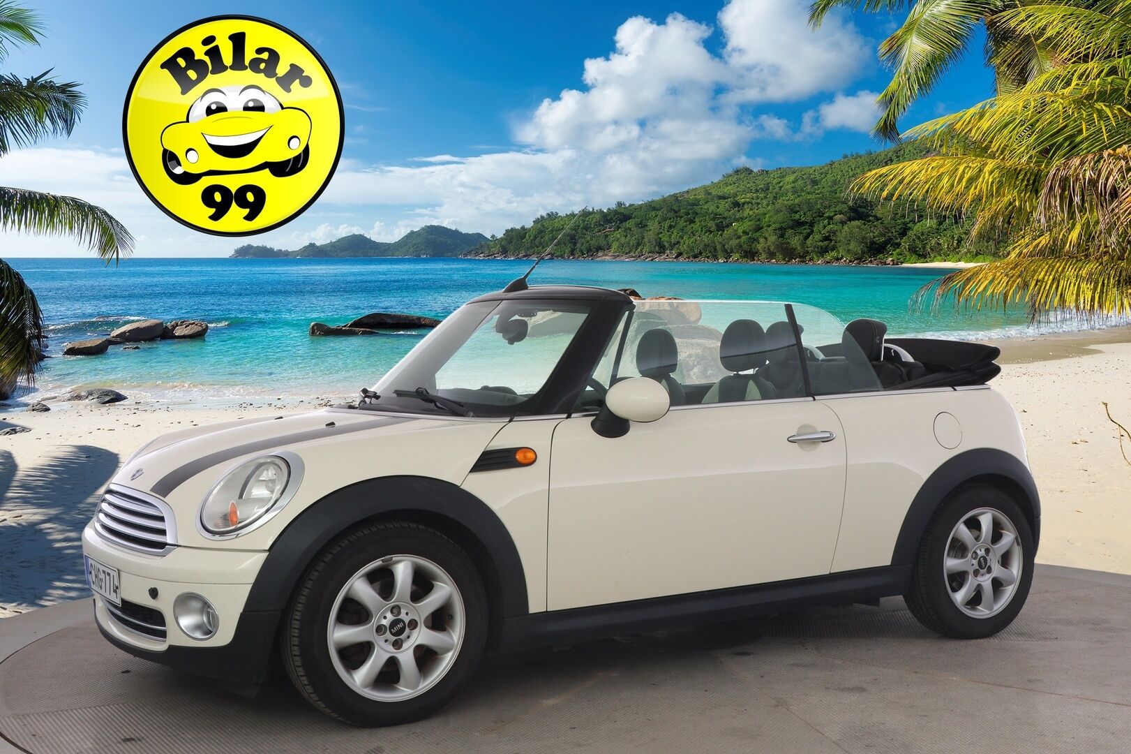 MINI Cooper 2009 R57 Cabriolet *YritysOutlet - Myydään vain yrityksille* - Suomi-auto / Lohkolämmitin / Vakkari / Sähköisesti avattava katto / 2x Minin omat alumiinivanteet huippurenkailla / Ilmastointi / Huoltokirja!
