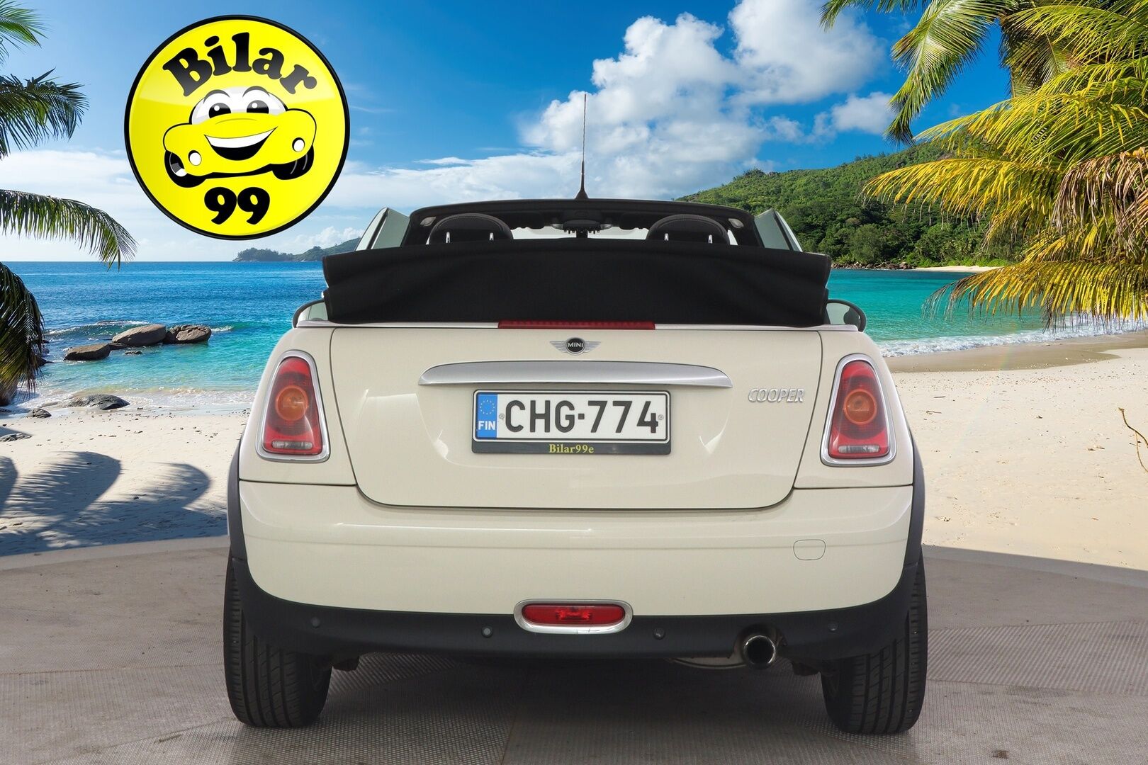 MINI Cooper 2009 R57 Cabriolet *YritysOutlet - Myydään vain yrityksille* - Suomi-auto / Lohkolämmitin / Vakkari / Sähköisesti avattava katto / 2x Minin omat alumiinivanteet huippurenkailla / Ilmastointi / Huoltokirja!
