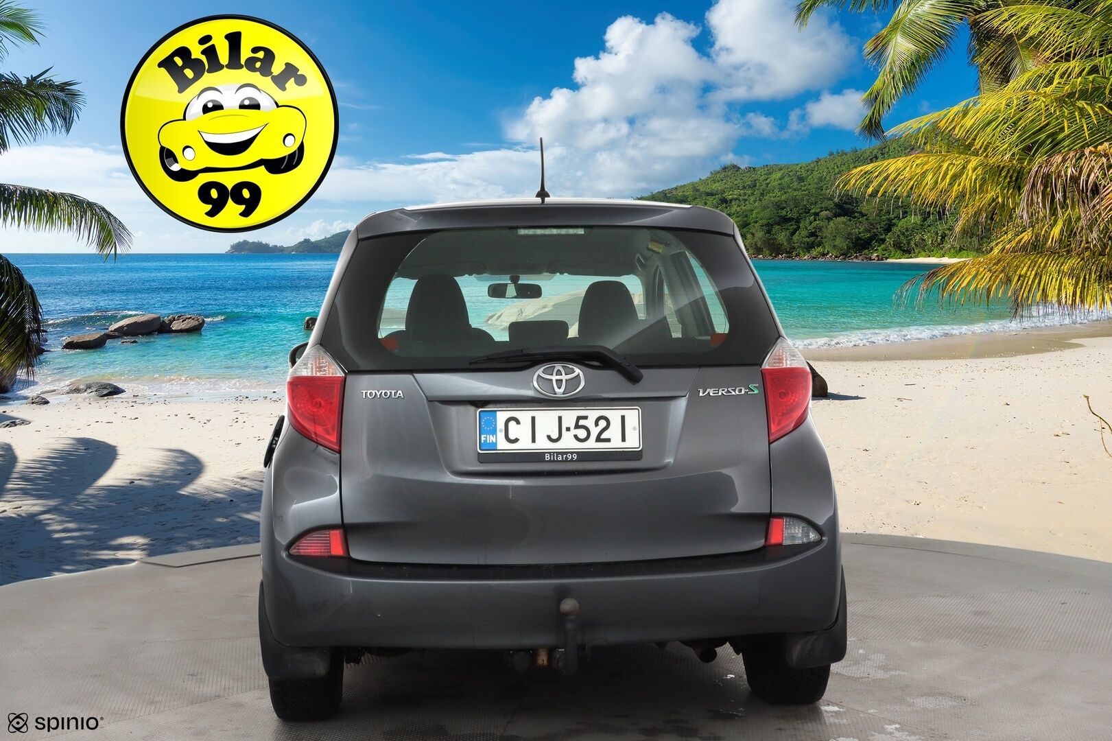 Toyota Verso-S 2012 1,33 Dual VVT-i Stop & Start Linea Sol Multidrive S * Lohkolämmitin / Bluetooth / Rattivaihteet / Ilmastointi * - Koukku / P.Kamera / Suomi-auto / Kahdet renkaat