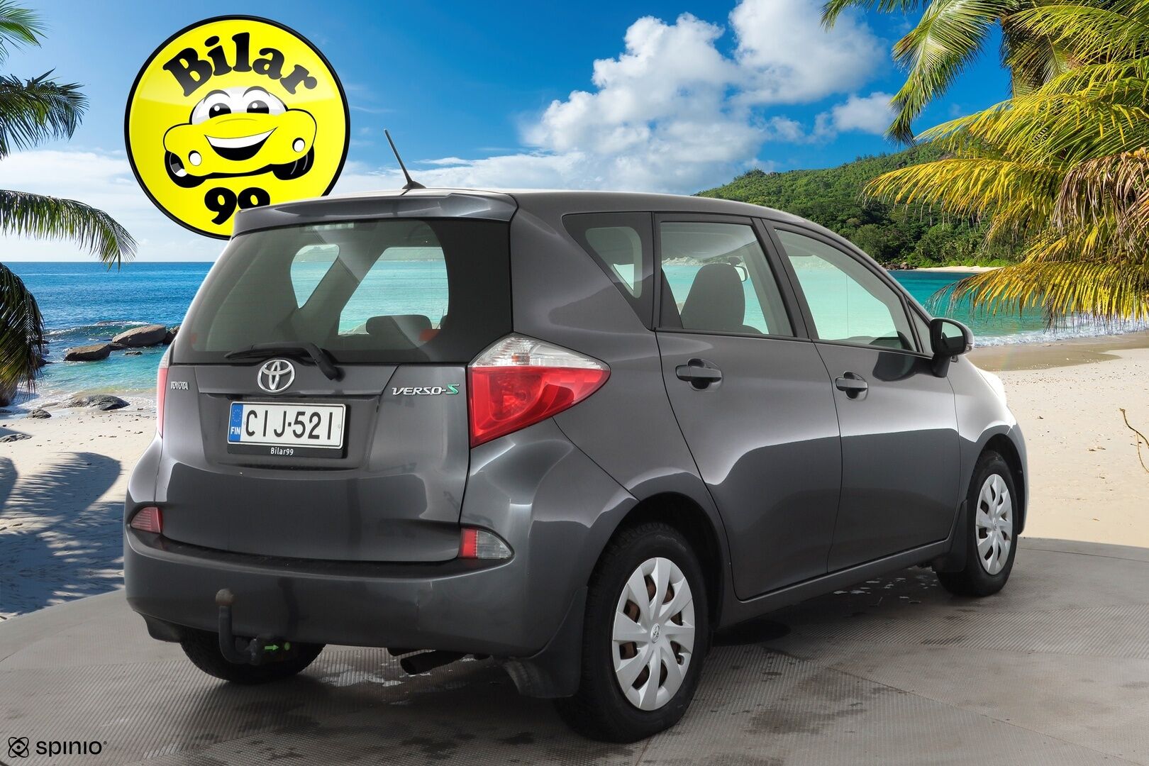 Toyota Verso-S 2012 1,33 Dual VVT-i Stop & Start Linea Sol Multidrive S * Lohkolämmitin / Bluetooth / Rattivaihteet / Ilmastointi * - Koukku / P.Kamera / Suomi-auto / Kahdet renkaat