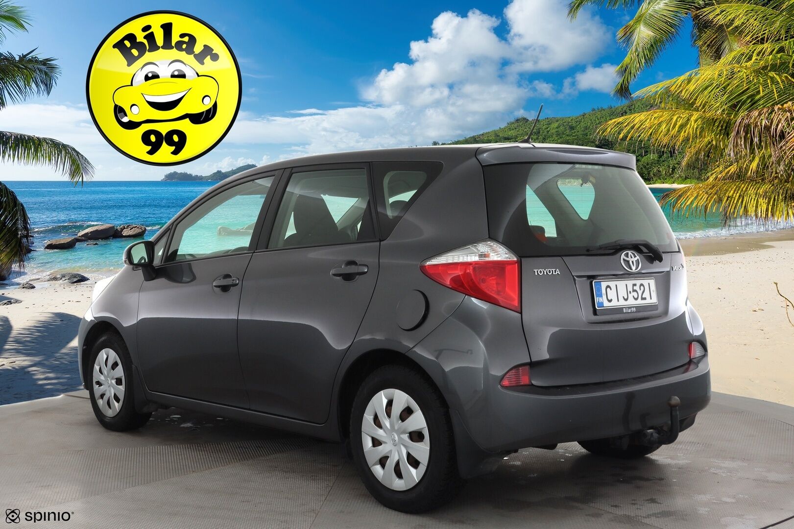 Toyota Verso-S 2012 1,33 Dual VVT-i Stop & Start Linea Sol Multidrive S * Lohkolämmitin / Bluetooth / Rattivaihteet / Ilmastointi * - Koukku / P.Kamera / Suomi-auto / Kahdet renkaat