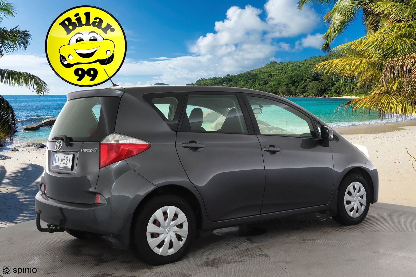 Toyota Verso-S 2012 1,33 Dual VVT-i Stop & Start Linea Sol Multidrive S * Lohkolämmitin / Bluetooth / Rattivaihteet / Ilmastointi * - Koukku / P.Kamera / Suomi-auto / Kahdet renkaat