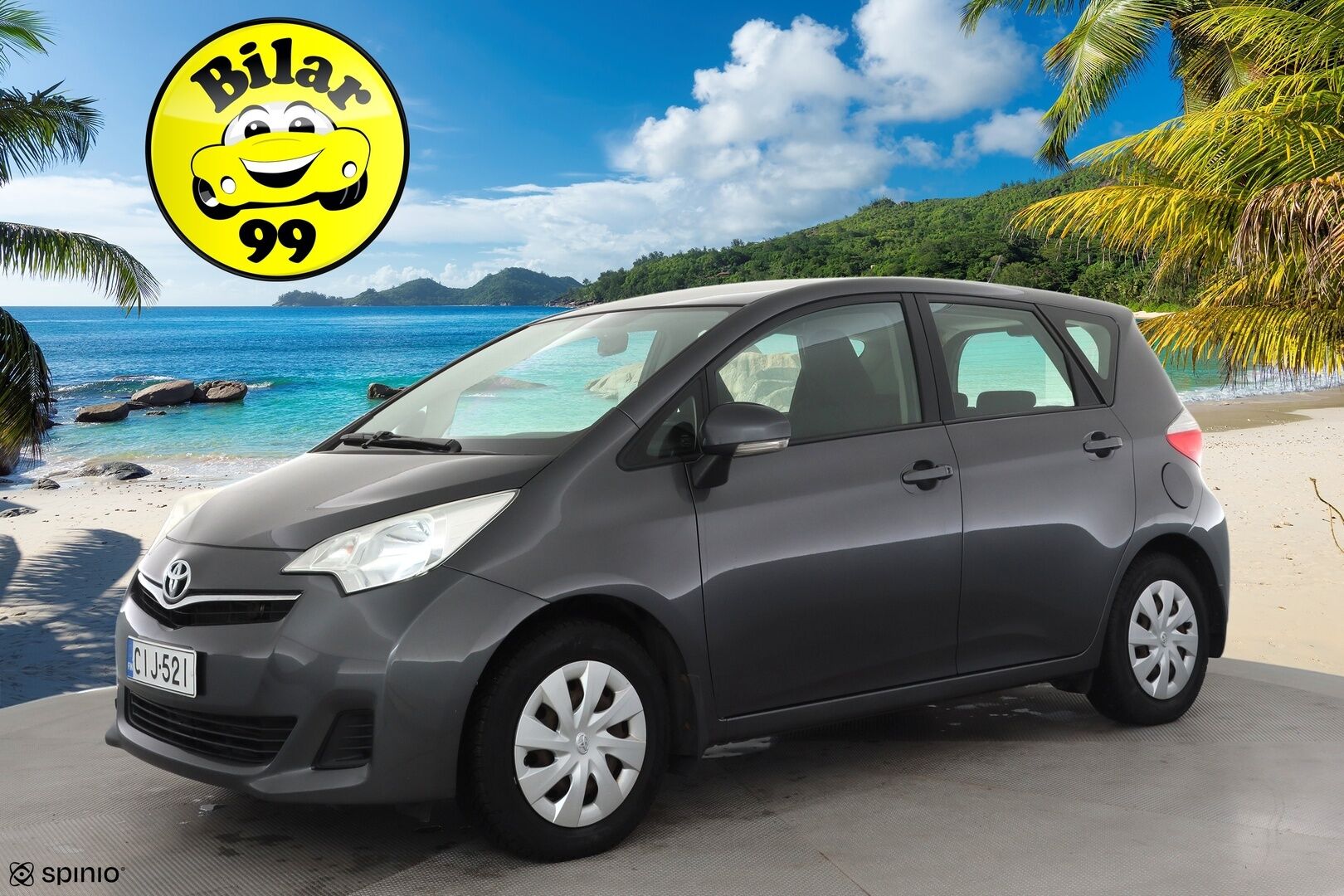 Toyota Verso-S 2012 1,33 Dual VVT-i Stop & Start Linea Sol Multidrive S * Lohkolämmitin / Bluetooth / Rattivaihteet / Ilmastointi * - Koukku / P.Kamera / Suomi-auto / Kahdet renkaat