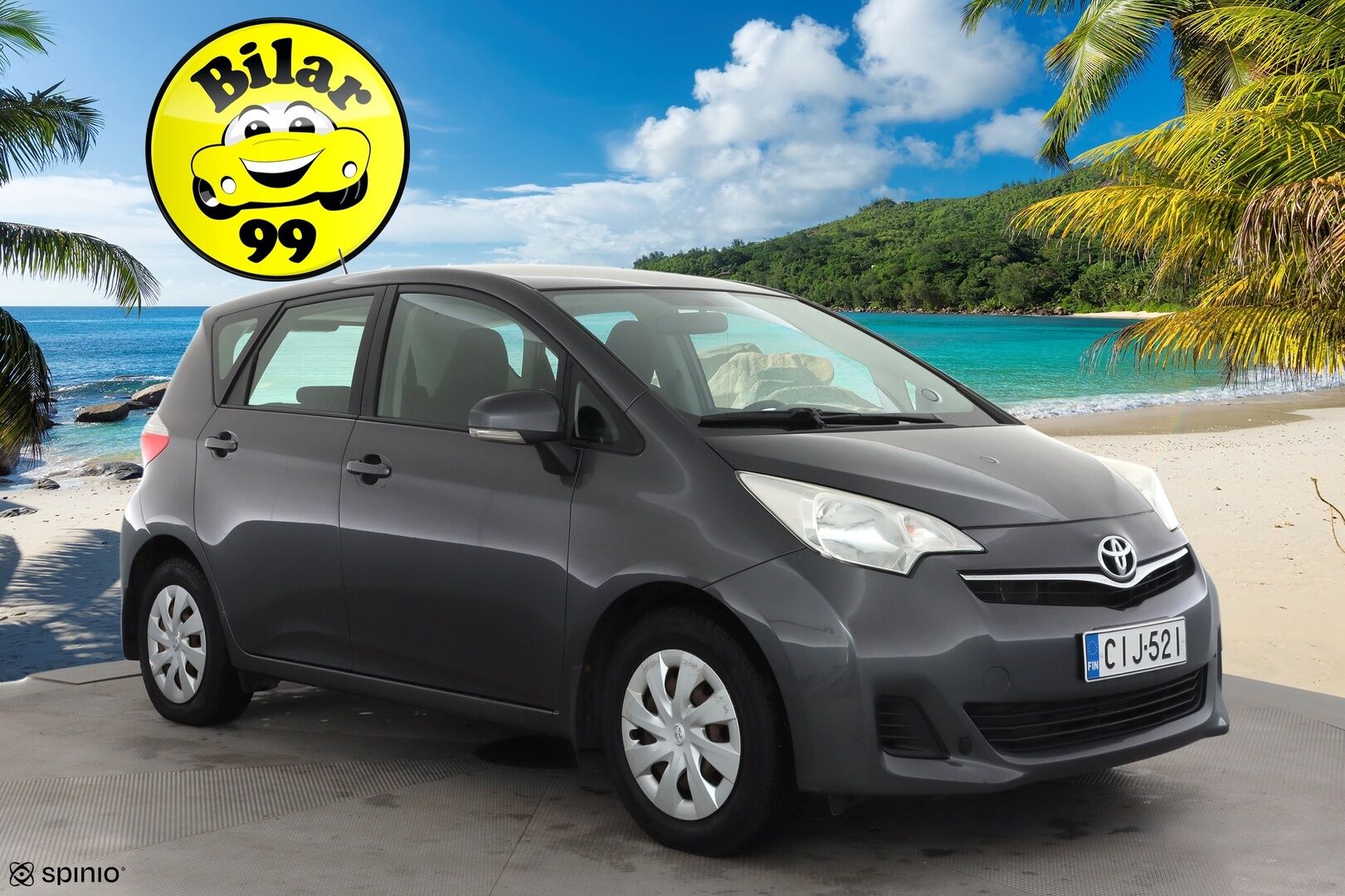 Toyota Verso-S 2012 1,33 Dual VVT-i Stop & Start Linea Sol Multidrive S * Lohkolämmitin / Bluetooth / Rattivaihteet / Ilmastointi * - Koukku / P.Kamera / Suomi-auto / Kahdet renkaat