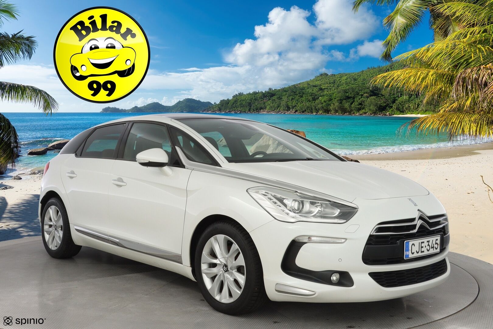 Citroen DS5 2013 1.6 e-HDi 115 White Pearl BMP6 Aut * Webasto / Vakkari / Vetokoukku / Lasikatto / Nahka-alcantara / Keyless* - Suomi-auto / Viimeisin huolto 173tkm / Kahdet vanteet / Helmiäisvalkoinen / Säännöllisesti huollettu