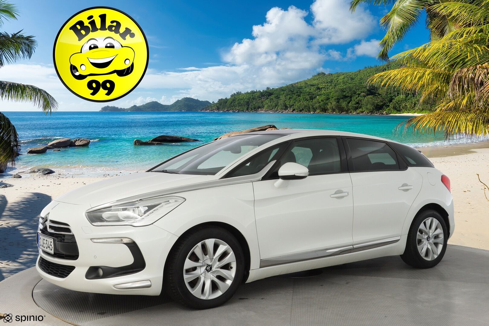 Citroen DS5 2013 1.6 e-HDi 115 White Pearl BMP6 Aut * Webasto / Vakkari / Vetokoukku / Lasikatto / Nahka-alcantara / Keyless* - Suomi-auto / Viimeisin huolto 173tkm / Kahdet vanteet / Helmiäisvalkoinen / Säännöllisesti huollettu