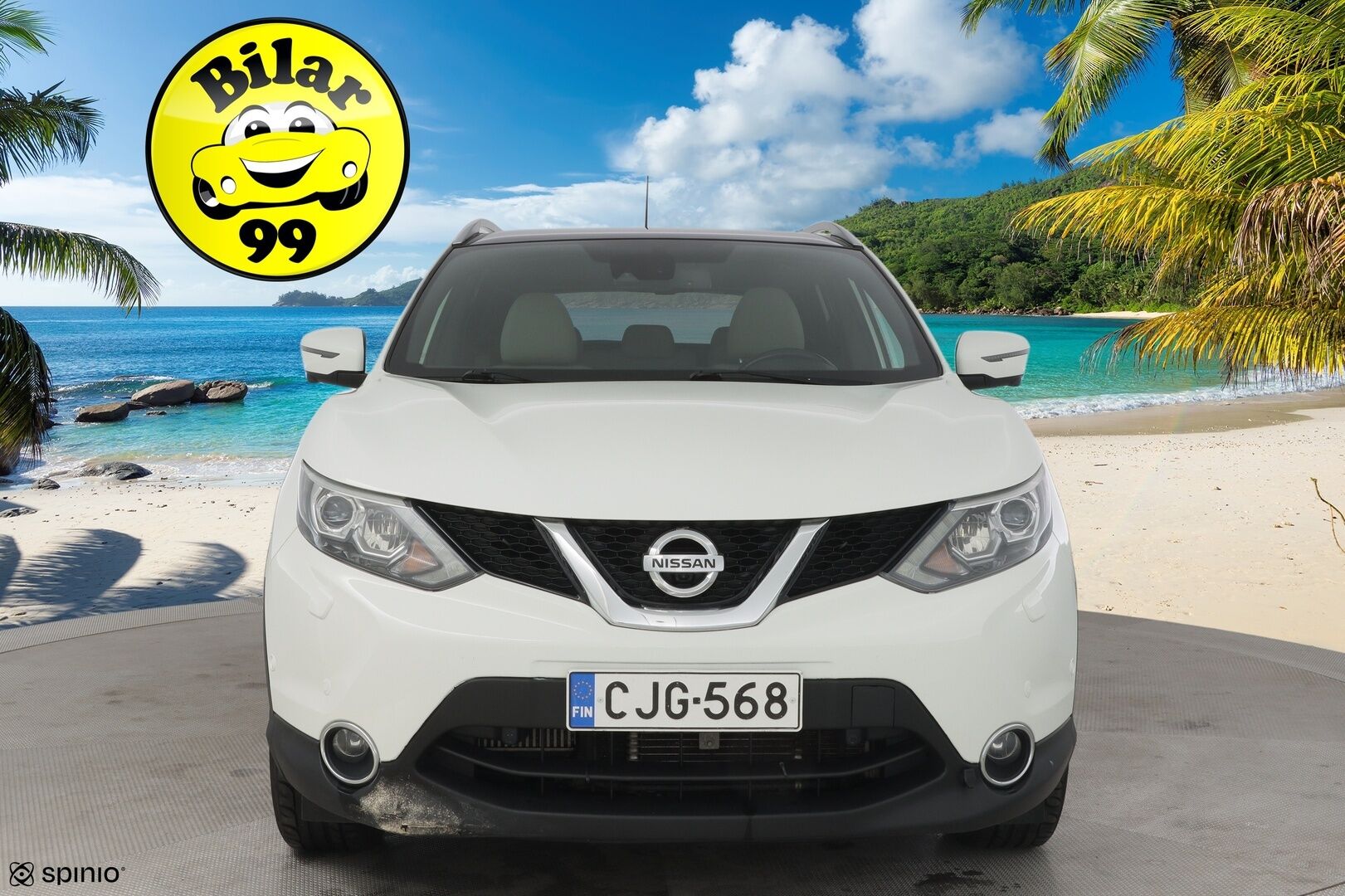 Nissan Qashqai 2015 DIG-T 115 Business 360 2WD Xtronic Alcantara * 360 Kamera / Bi-Xenon / Vetokoukku / Avaimeton kulku / Navi * - * Jakopää tehty -23 / Huollettu 5/25 / Renkaat kunnossa *