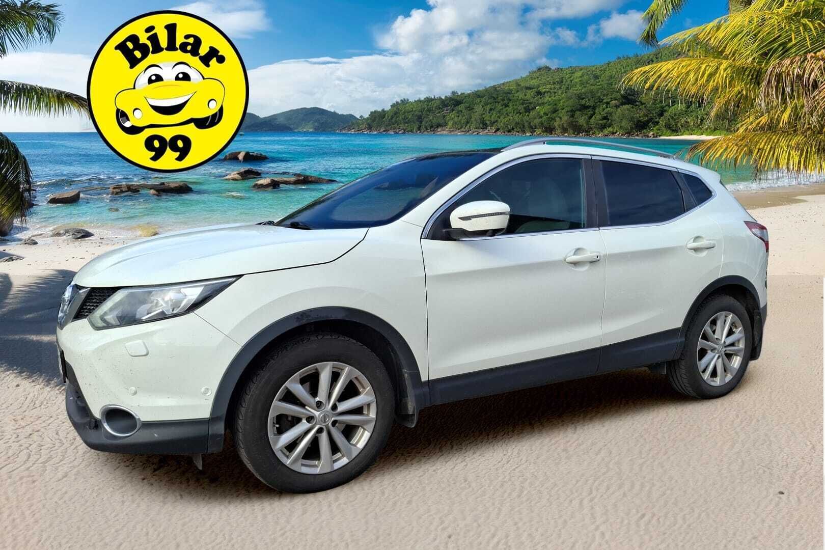 Nissan Qashqai 2015 DIG-T 115 Business 360 2WD Xtronic Alcantara * 360 Kamera / Bi-Xenon / Vetokoukku / Avaimeton kulku / Navi * - Jakopää tehty -23 / Huollettu 5/25 / Renkaat kunnossa *