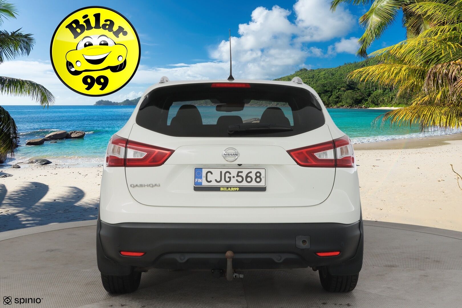 Nissan Qashqai 2015 DIG-T 115 Business 360 2WD Xtronic Alcantara * 360 Kamera / Bi-Xenon / Vetokoukku / Avaimeton kulku / Navi * - * Jakopää tehty -23 / Huollettu 5/25 / Renkaat kunnossa *