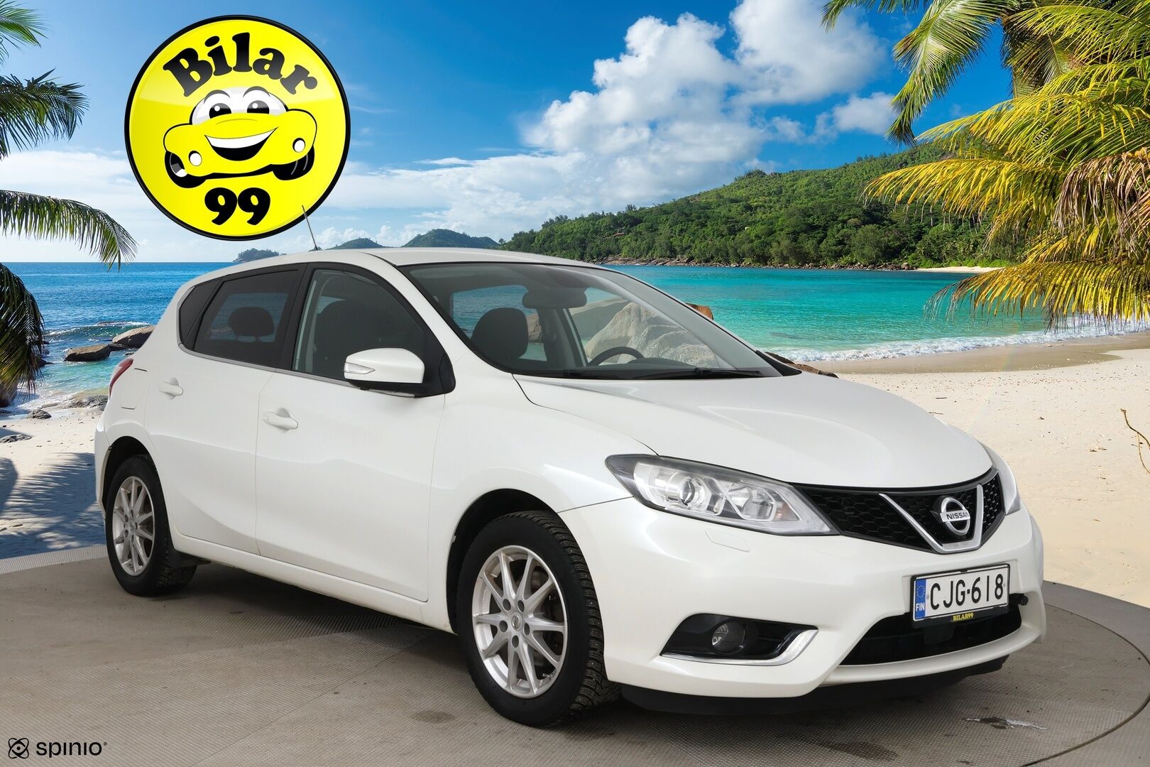 Nissan Pulsar 2015 DIG-T 115 Business 360 Xtronic / Suomi auto / Vakkari / 360 / Blis - Jakoketju juuri vaihdettu! / Lohko- + sisätilalämmitin / 2x renkaat / Huoltokirja