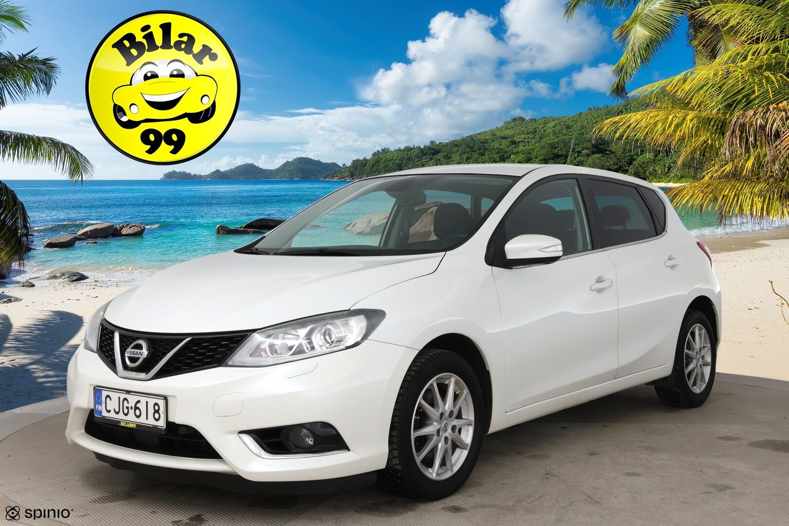 Nissan Pulsar 2015 DIG-T 115 Business 360 Xtronic / Suomi auto / Vakkari / 360 / Blis - Jakoketju juuri vaihdettu! / Lohko- + sisätilalämmitin / 2x renkaat / Huoltokirja