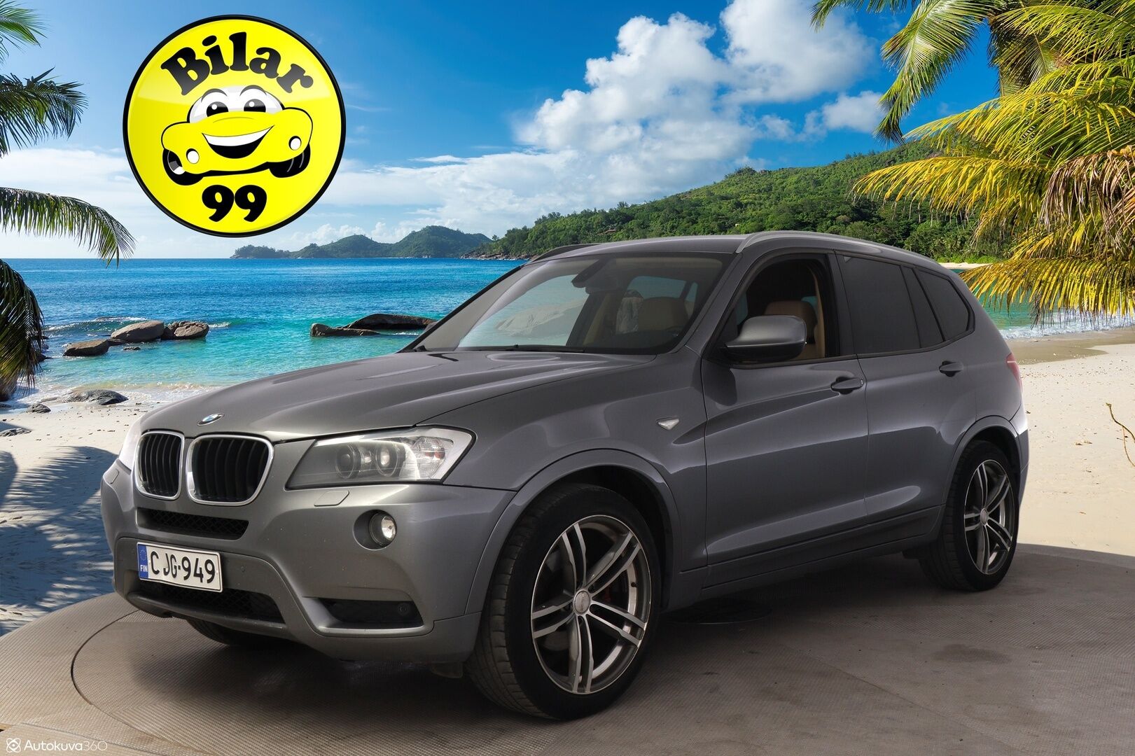BMW X3 2012 xDrive20d TwinPower Turbo A F25 Business Automatic Edition * Proff navi / Vetokoukku / Lohko+sis-p / Nahat / P. tutkat* - Myydään vain Huutokaupat.com! Katsastettu 03/25! Uudehkot talvi renkaat! Hyvät varusteet!