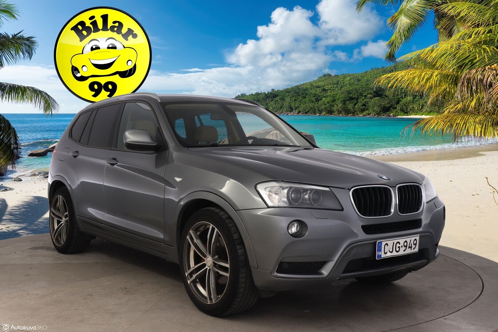 BMW X3 2012 xDrive20d TwinPower Turbo A F25 Business Automatic Edition * Proff navi / Vetokoukku / Lohko+sis-p / Nahat / P. tutkat* - Myydään vain Huutokaupat.com! Katsastettu 03/25! Uudehkot talvi renkaat! Hyvät varusteet!