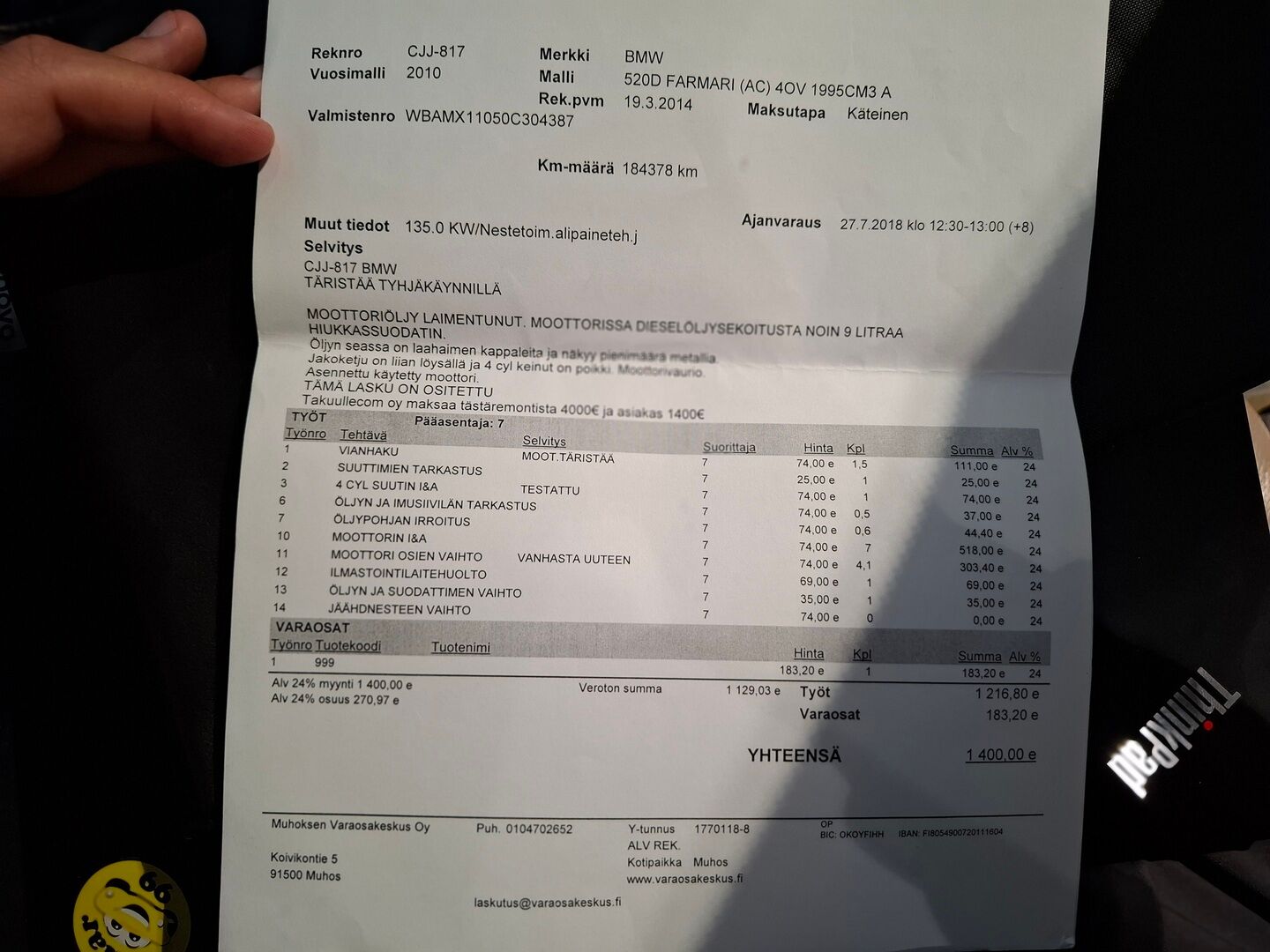 BMW 520 2011 d A F11 Touring / Myydään huutokaupat.comissa! / - / Myydään huutokaupat.comissa! /