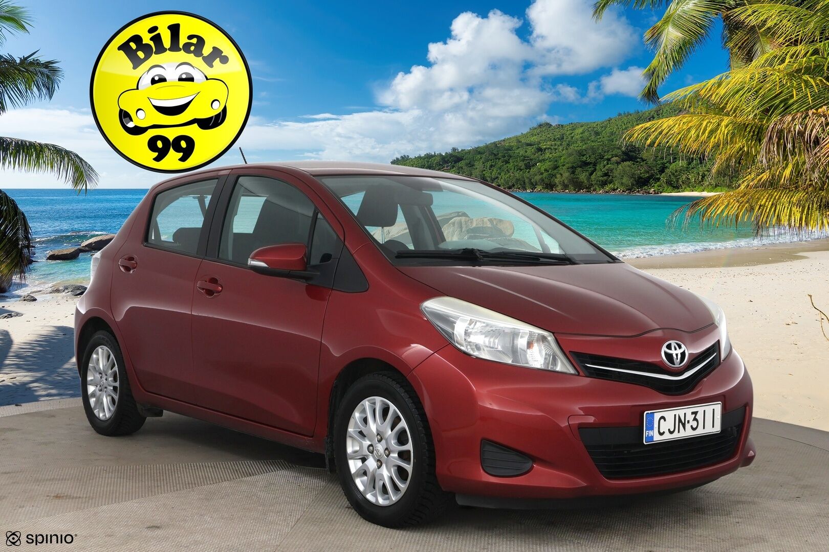 Toyota Yaris 2014 1,33 Dual VVT-i Active 5ov 1. Om Suomi-Auto! / Lohkolämmitin / P. Kamera / Nav / 2x Hyvät renkaat & huoltokirja! - 1. om Suomi-auto täydellisellä huoltokirjalla!