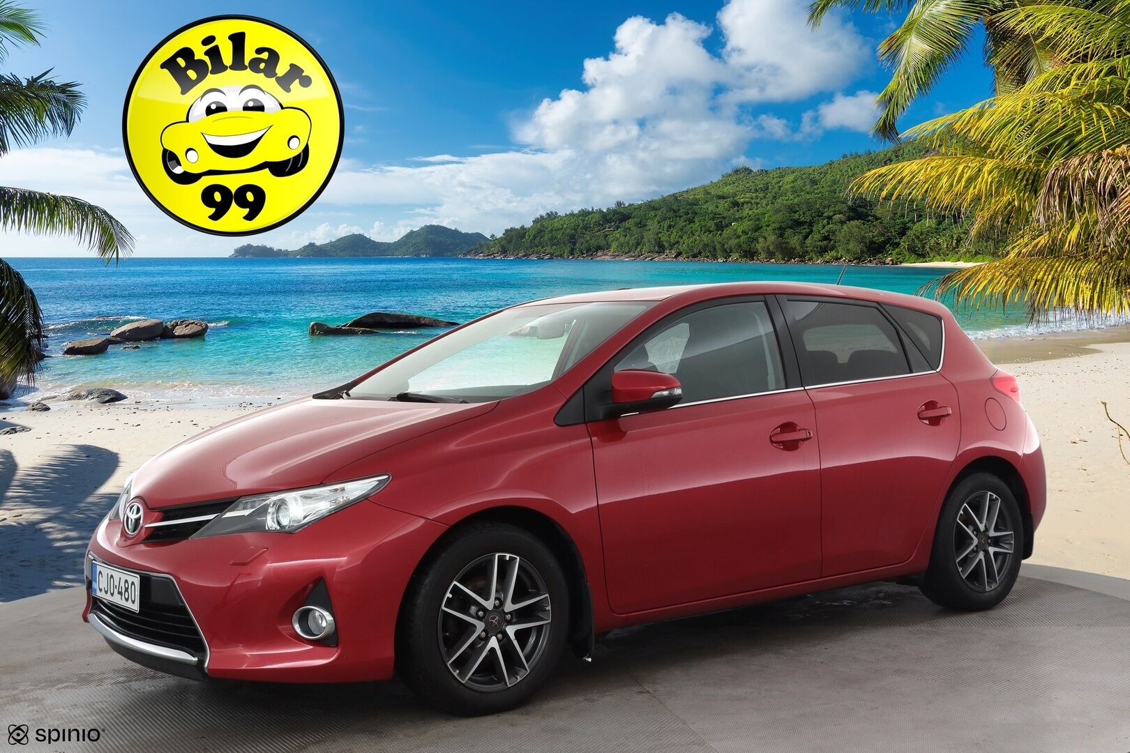 Toyota Auris 2015 1,6 Valvematic Active Edition 5ov * Vakkari / P.kamera / Lohko+Sisä / Navi / Auto.ilmastointi * - Suomi-auto / Kahdet renkaat aluvanteilla 